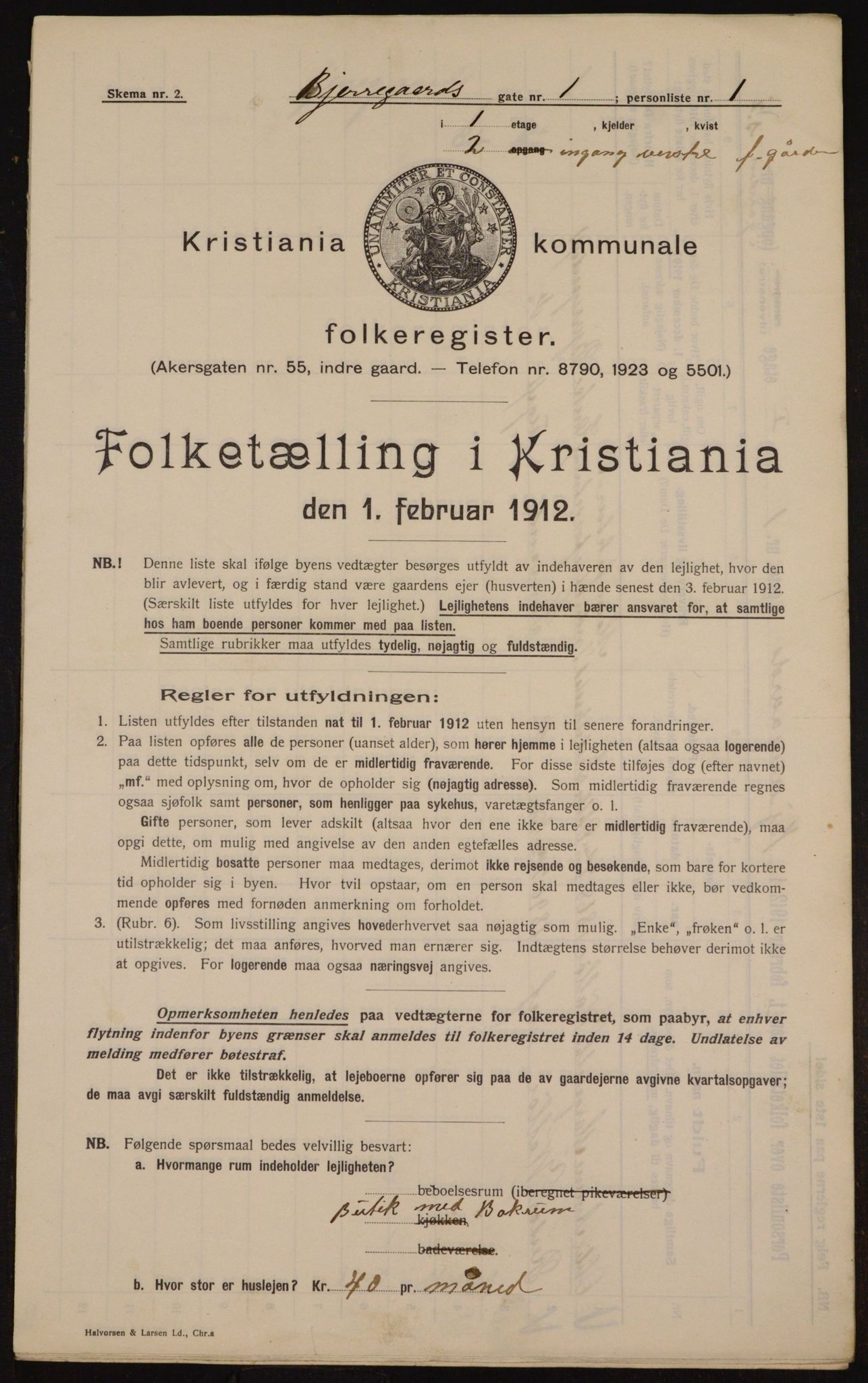 OBA, Kommunal folketelling 1.2.1912 for Kristiania, 1912, s. 5342