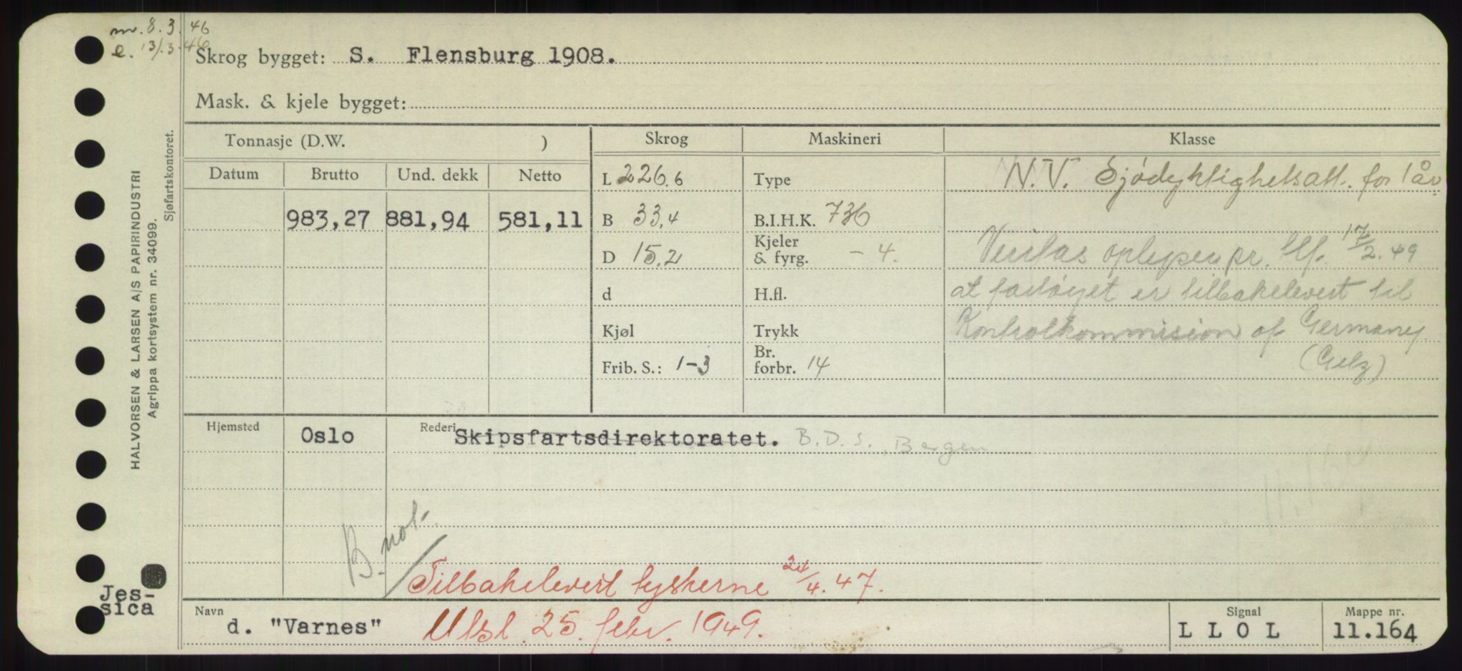 Sjøfartsdirektoratet med forløpere, Skipsmålingen, AV/RA-S-1627/H/Hd/L0040: Fartøy, U-Ve, s. 385