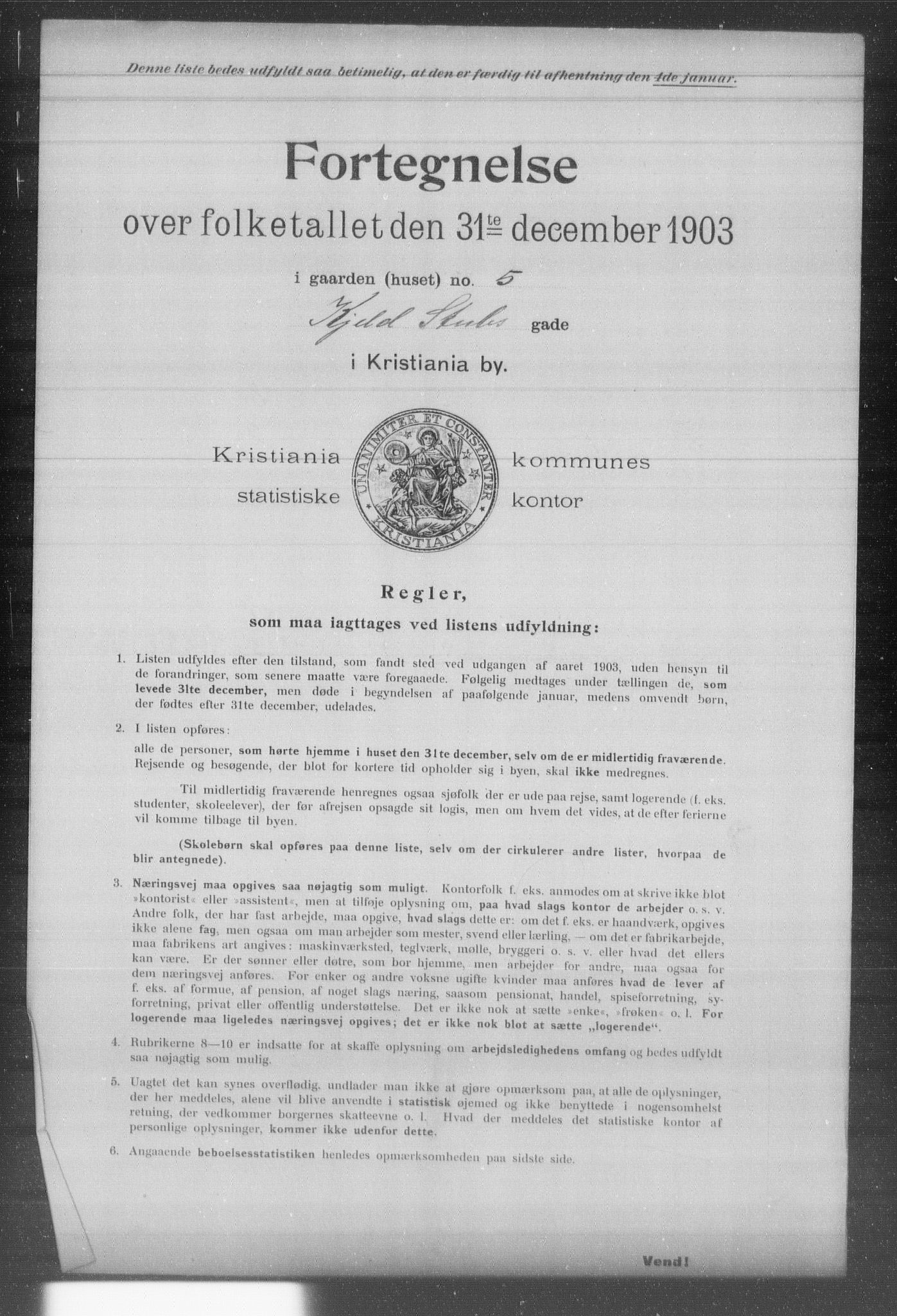 OBA, Kommunal folketelling 31.12.1903 for Kristiania kjøpstad, 1903, s. 10082