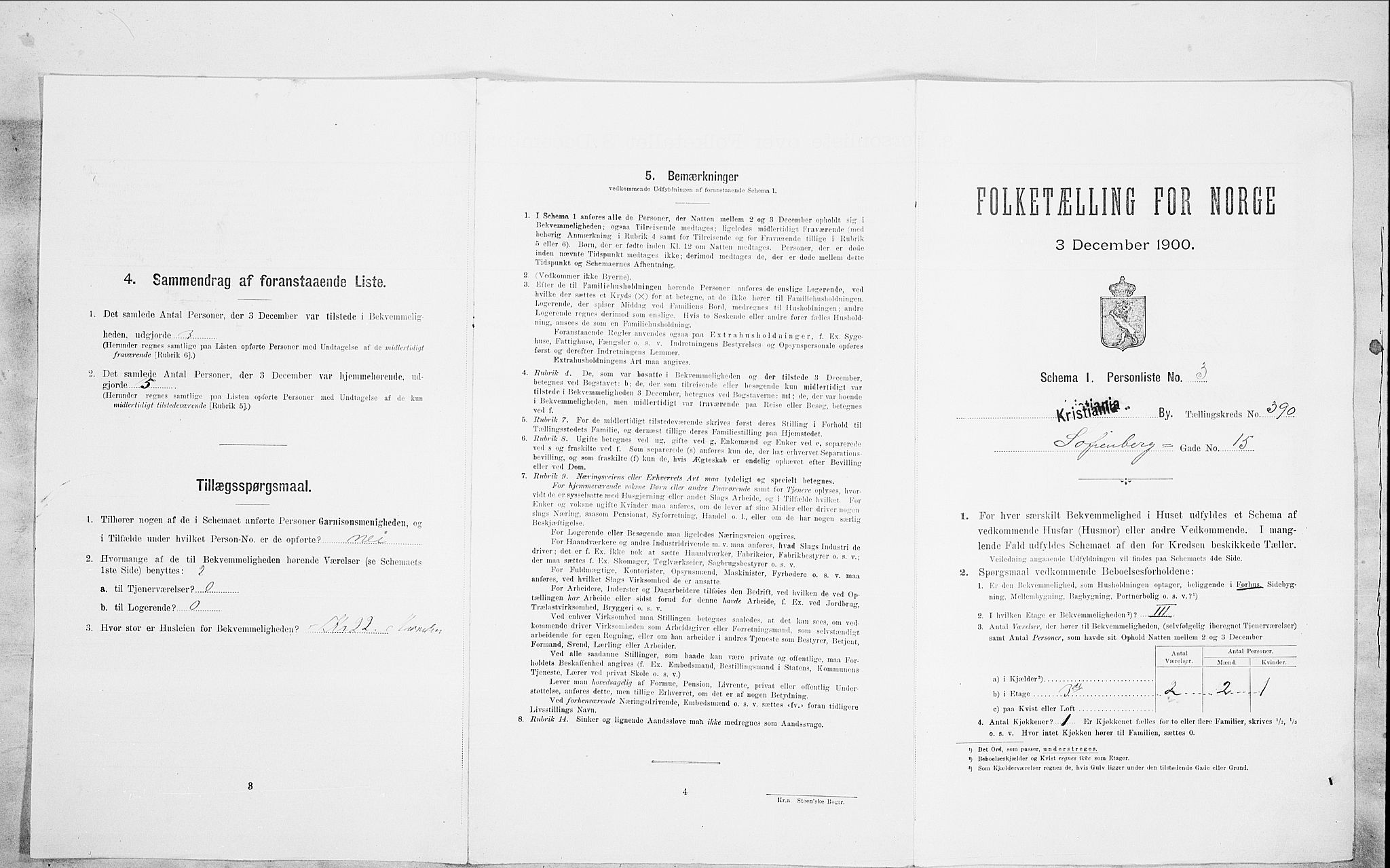 SAO, Folketelling 1900 for 0301 Kristiania kjøpstad, 1900, s. 87567