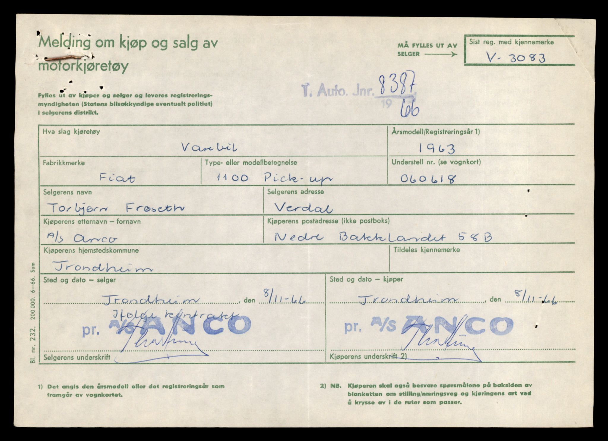 Møre og Romsdal vegkontor - Ålesund trafikkstasjon, AV/SAT-A-4099/F/Fe/L0035: Registreringskort for kjøretøy T 12653 - T 12829, 1927-1998, s. 1156