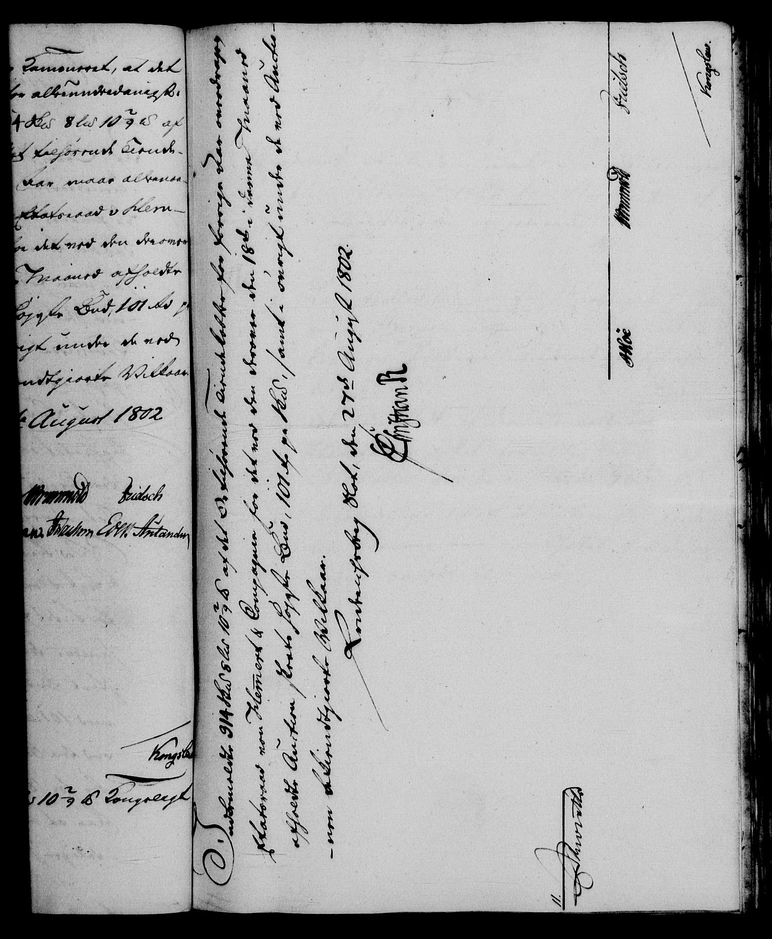 Rentekammeret, Renteskriverkontorene, AV/RA-EA-3115/M/Mf/Mfb/L0005: Relasjons- og resolusjonsprotokoll med register (merket RK 54.11), 1801-1802