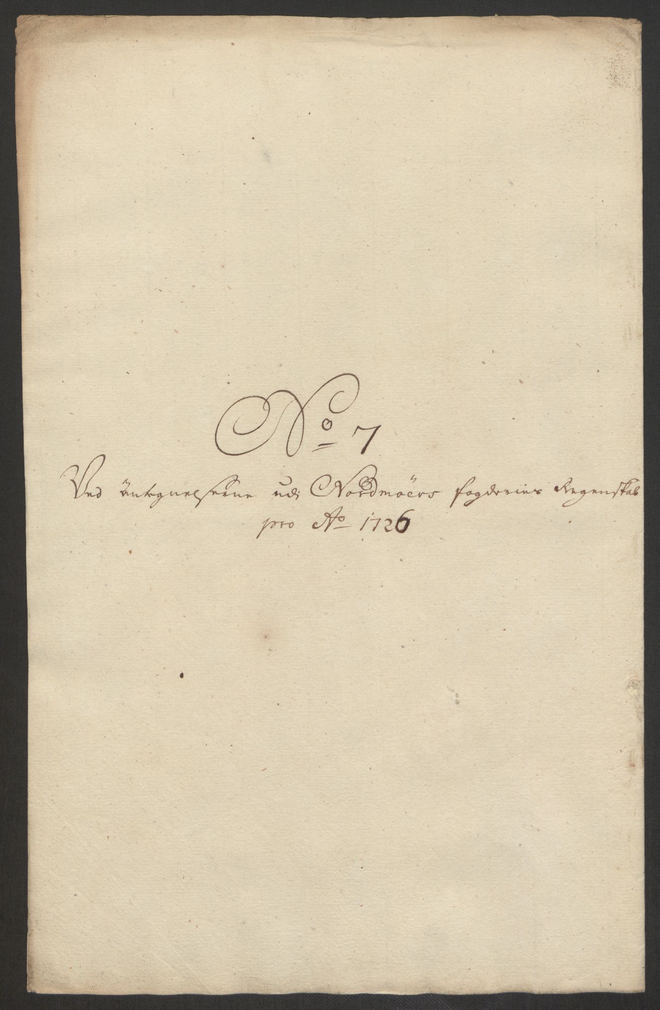 Rentekammeret inntil 1814, Reviderte regnskaper, Fogderegnskap, RA/EA-4092/R56/L3759: Fogderegnskap Nordmøre, 1726, s. 358