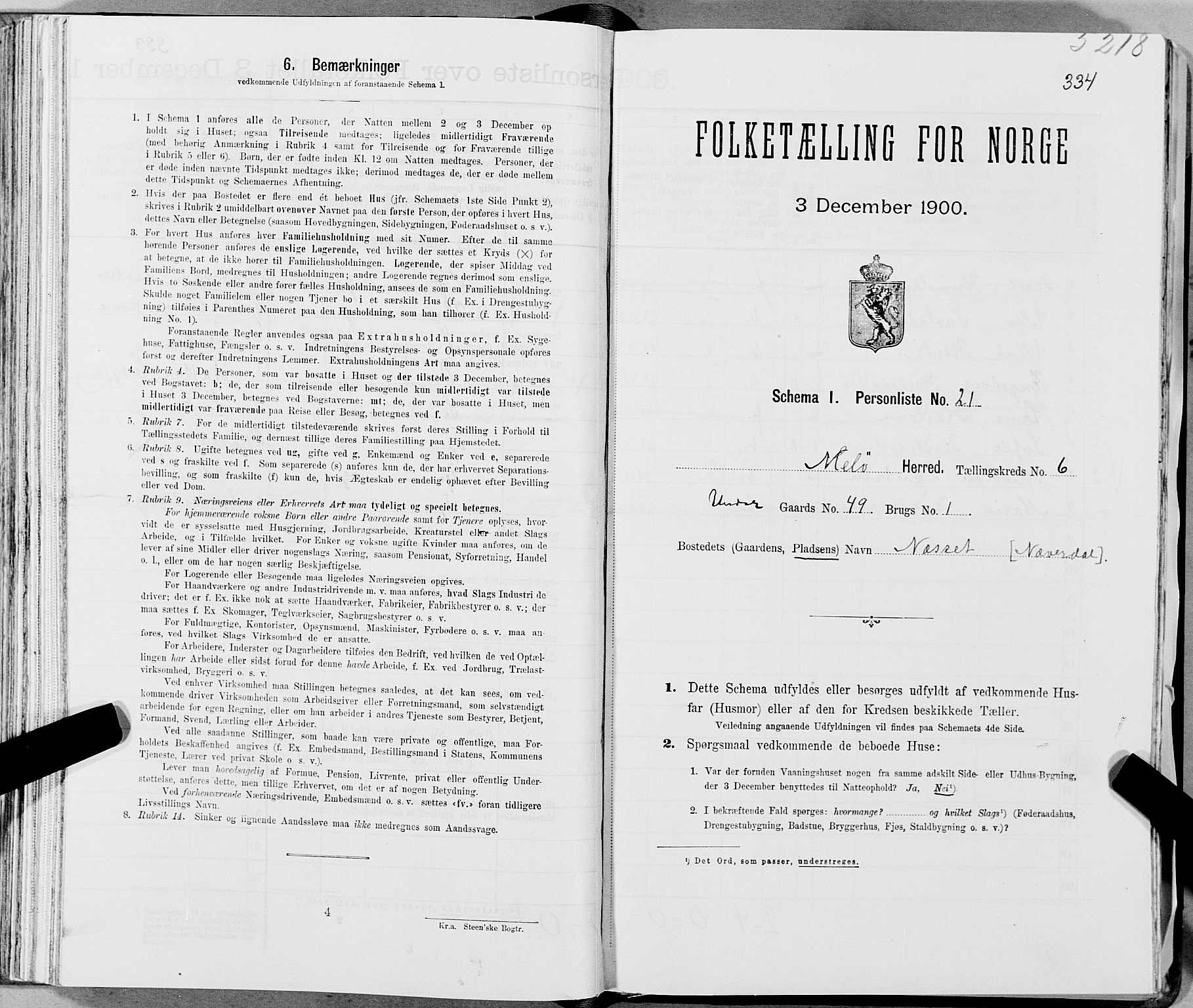 SAT, Folketelling 1900 for 1837 Meløy herred, 1900, s. 838