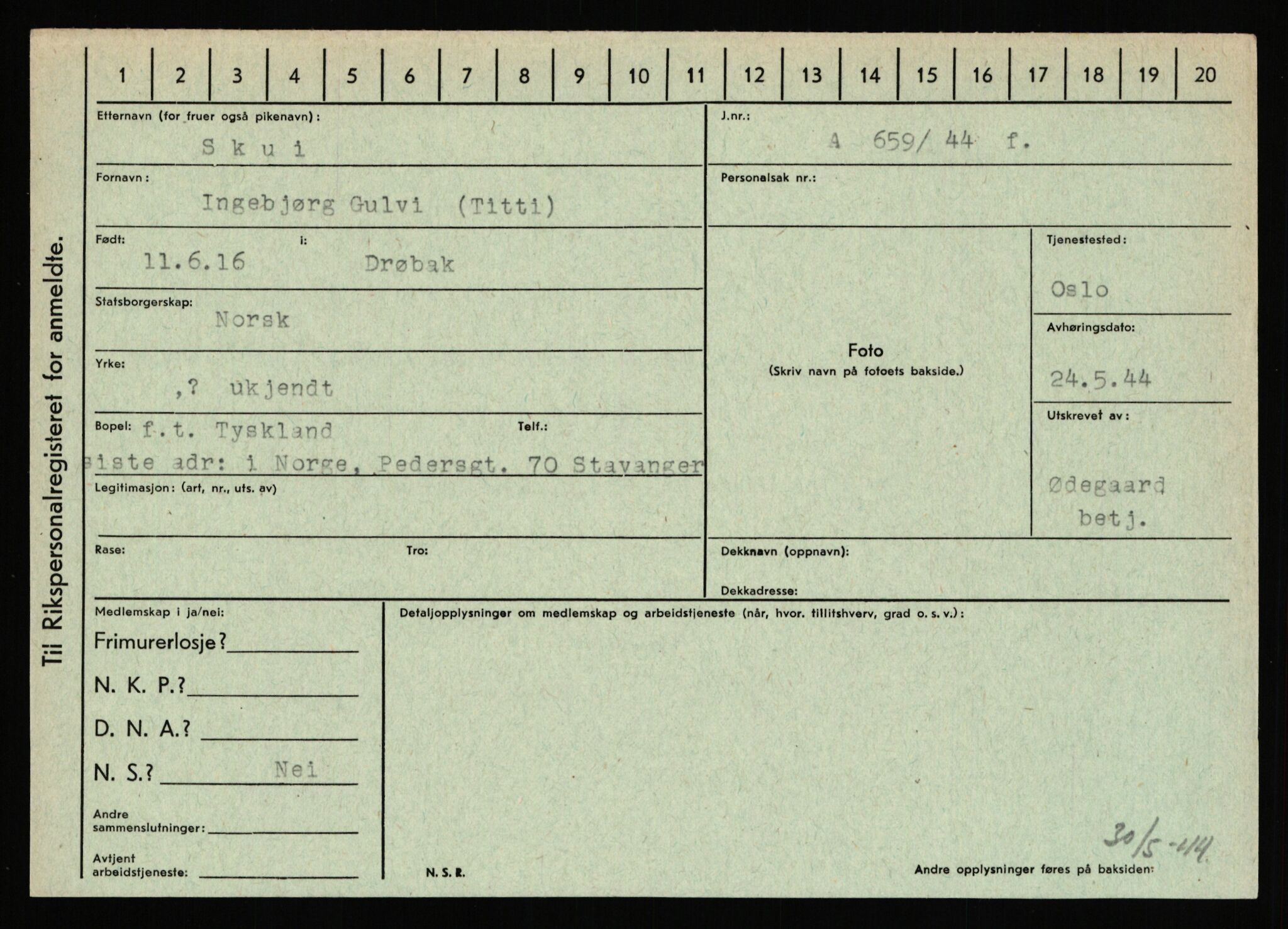 Statspolitiet - Hovedkontoret / Osloavdelingen, AV/RA-S-1329/C/Ca/L0014: Seterlien - Svartås, 1943-1945, s. 1529