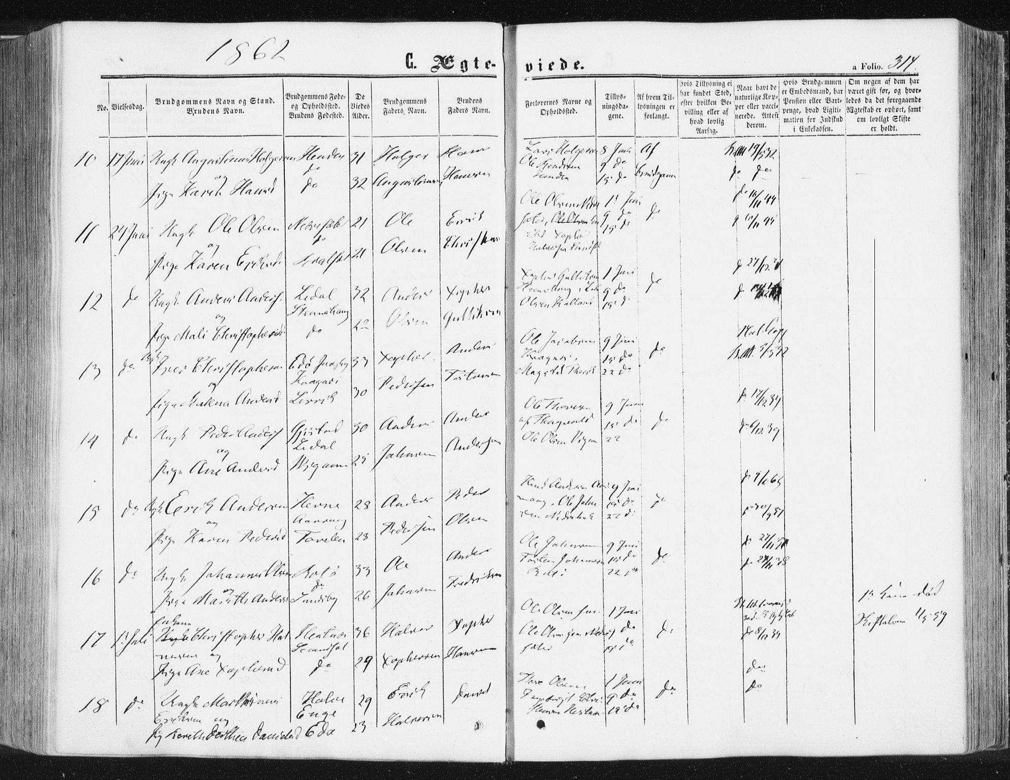 Ministerialprotokoller, klokkerbøker og fødselsregistre - Møre og Romsdal, AV/SAT-A-1454/578/L0905: Ministerialbok nr. 578A04, 1859-1877, s. 314