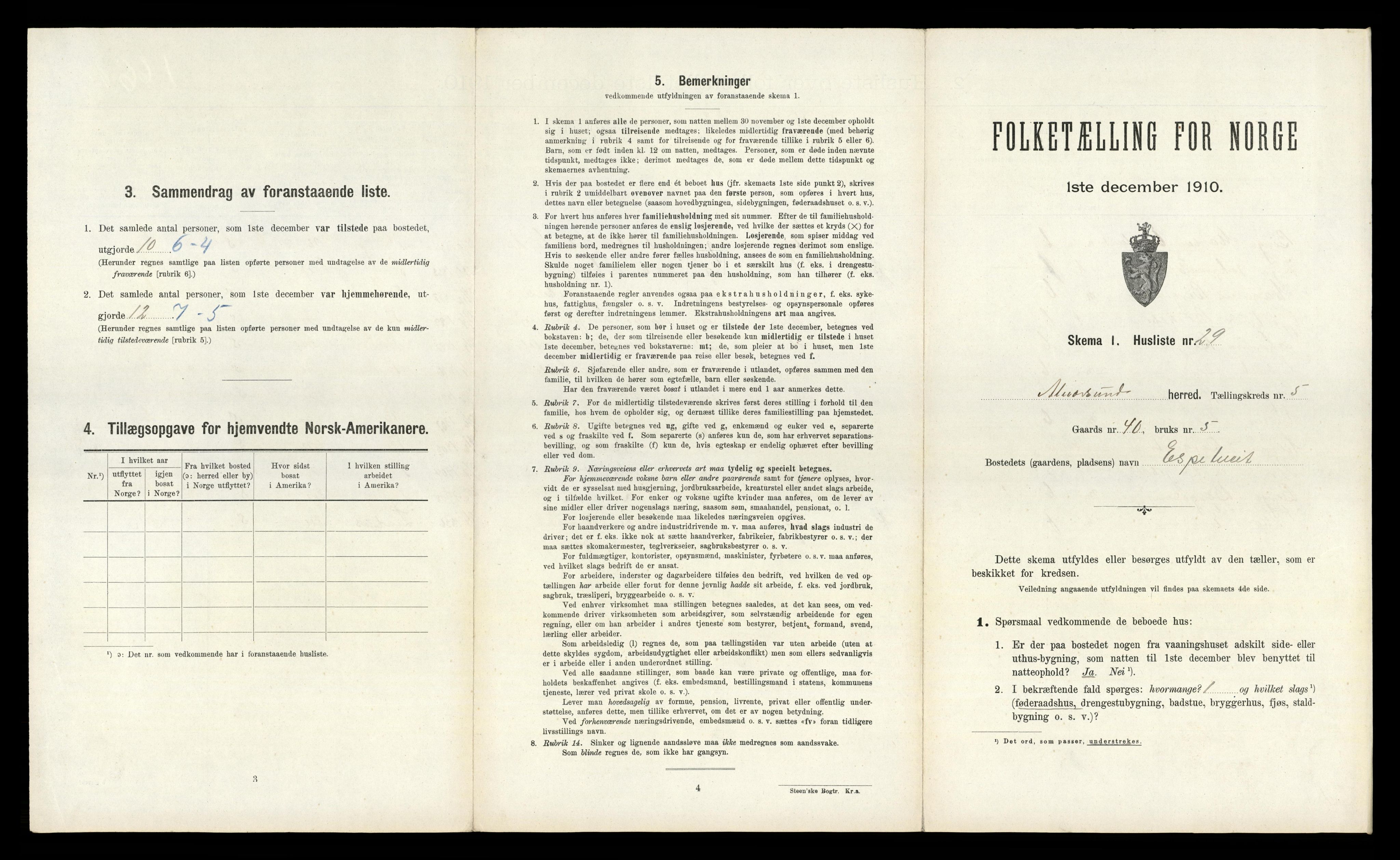 RA, Folketelling 1910 for 1257 Alversund herred, 1910, s. 494