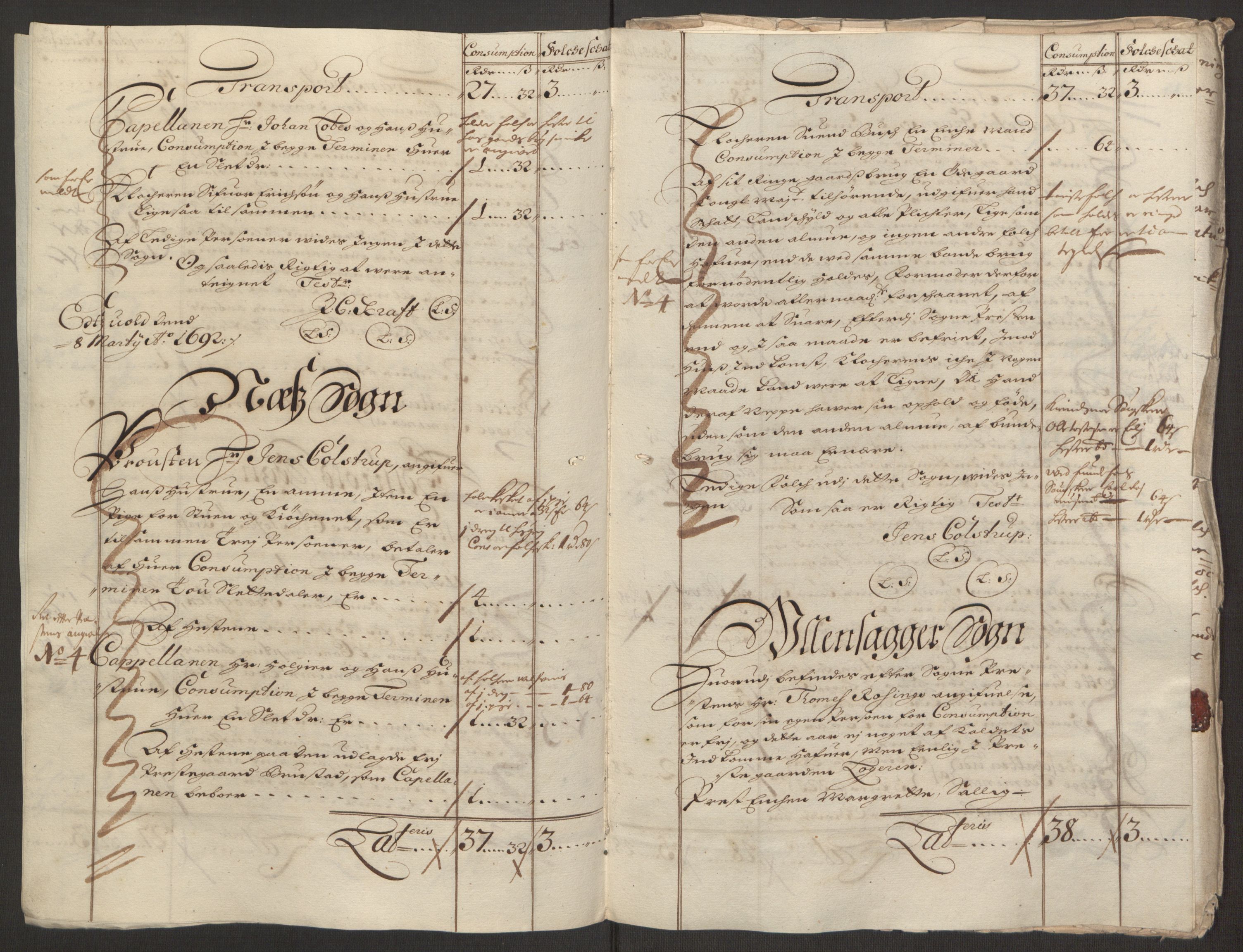 Rentekammeret inntil 1814, Reviderte regnskaper, Fogderegnskap, AV/RA-EA-4092/R12/L0704: Fogderegnskap Øvre Romerike, 1692, s. 237