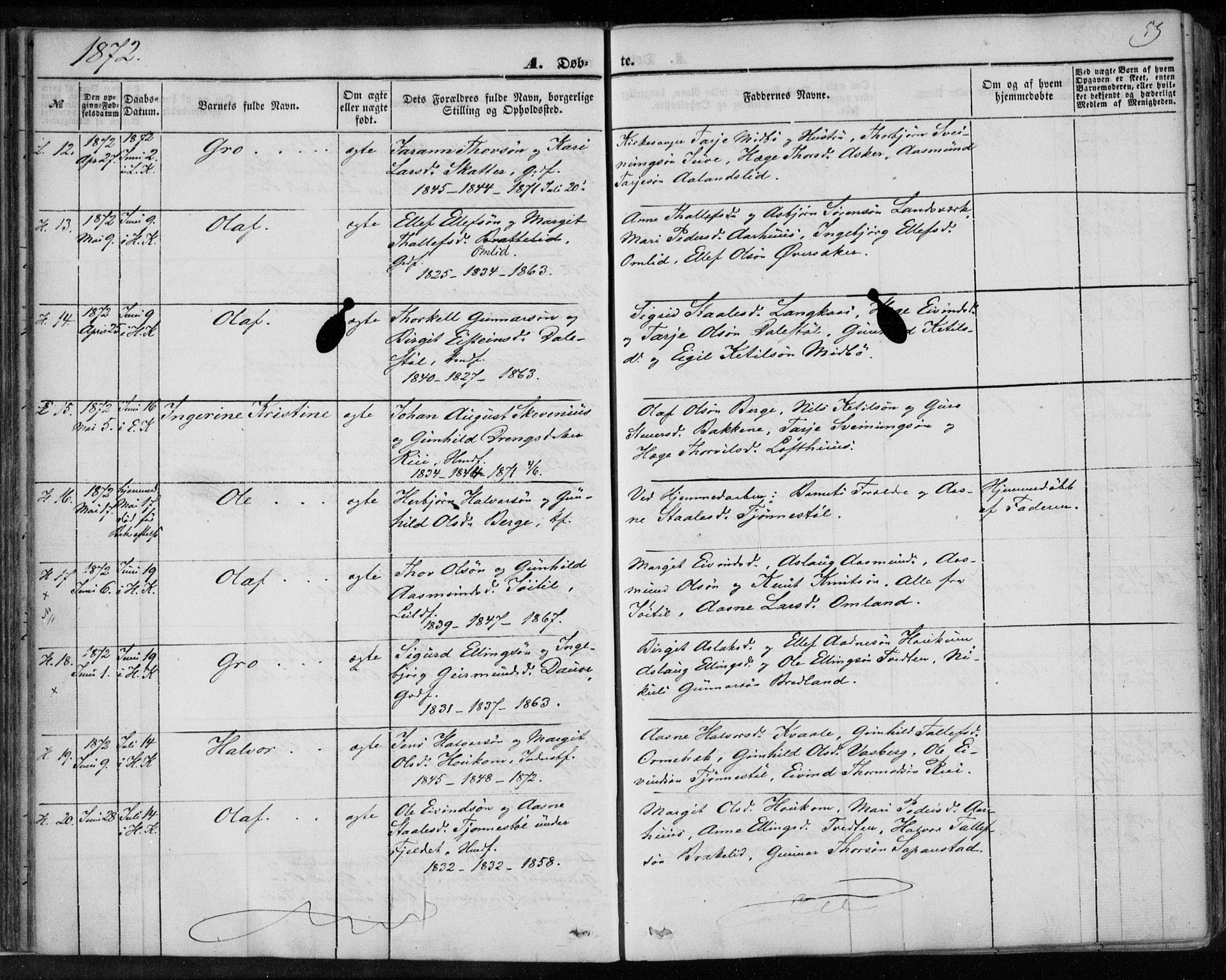 Lårdal kirkebøker, AV/SAKO-A-284/F/Fa/L0006: Ministerialbok nr. I 6, 1861-1886, s. 59