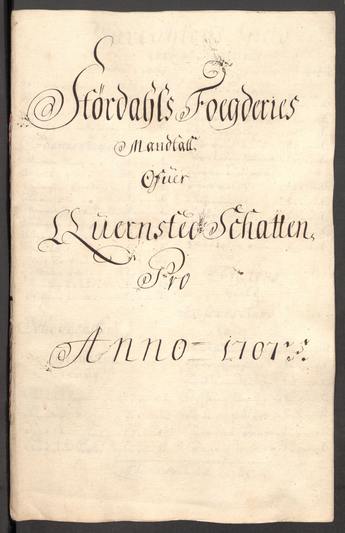 Rentekammeret inntil 1814, Reviderte regnskaper, Fogderegnskap, RA/EA-4092/R62/L4197: Fogderegnskap Stjørdal og Verdal, 1707, s. 130