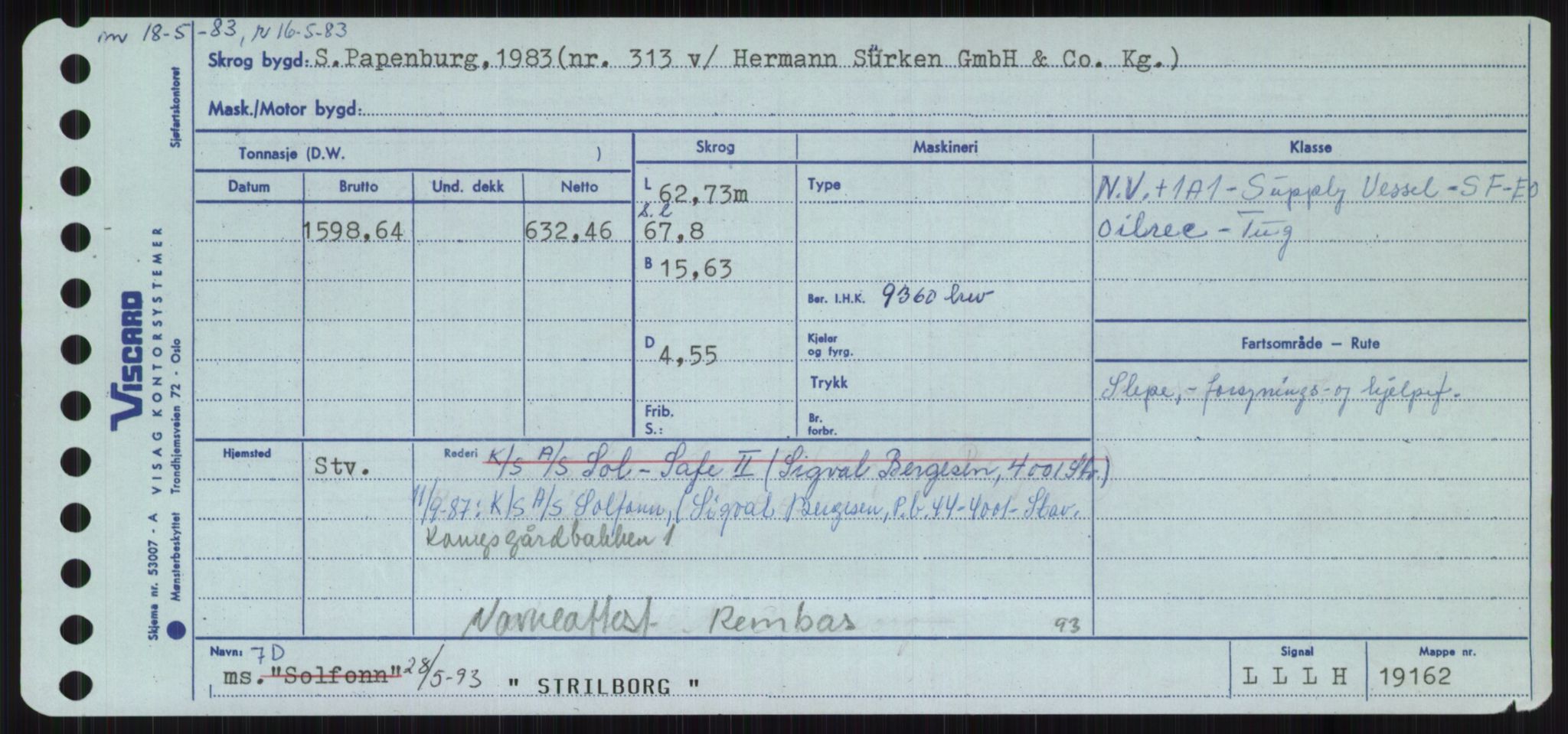 Sjøfartsdirektoratet med forløpere, Skipsmålingen, RA/S-1627/H/Ha/L0005/0002: Fartøy, S-Sven / Fartøy, Skjo-Sven, s. 645