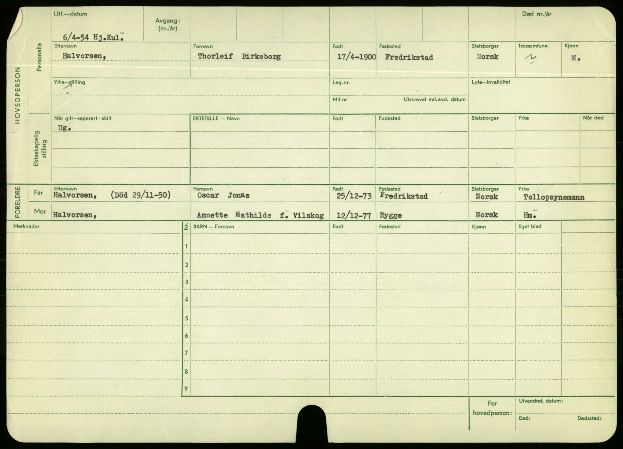 Oslo folkeregister, Registerkort, AV/SAO-A-11715/F/Fa/Fac/L0003: Menn, 1906-1914, s. 1155b