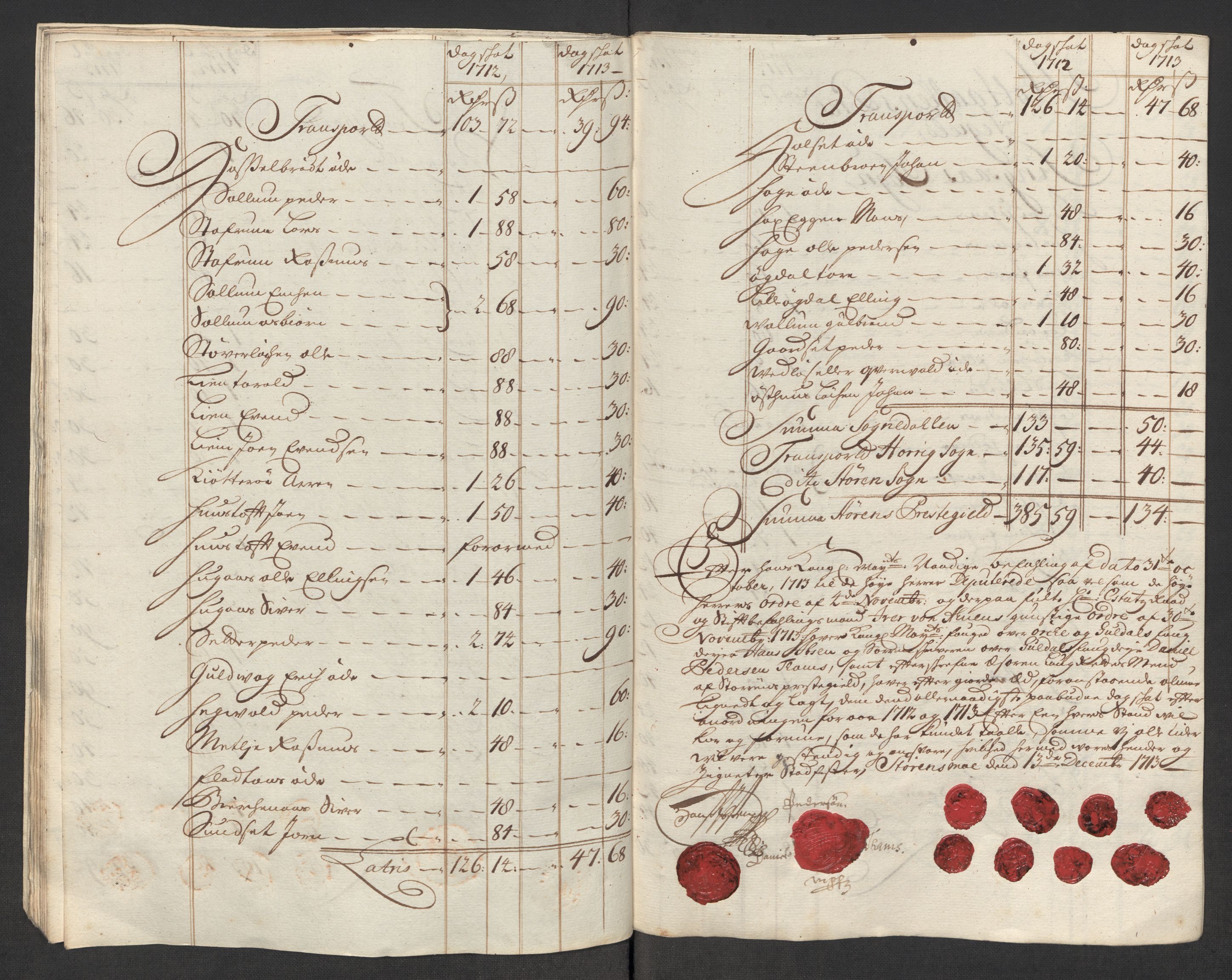 Rentekammeret inntil 1814, Reviderte regnskaper, Fogderegnskap, AV/RA-EA-4092/R60/L3964: Fogderegnskap Orkdal og Gauldal, 1713, s. 354