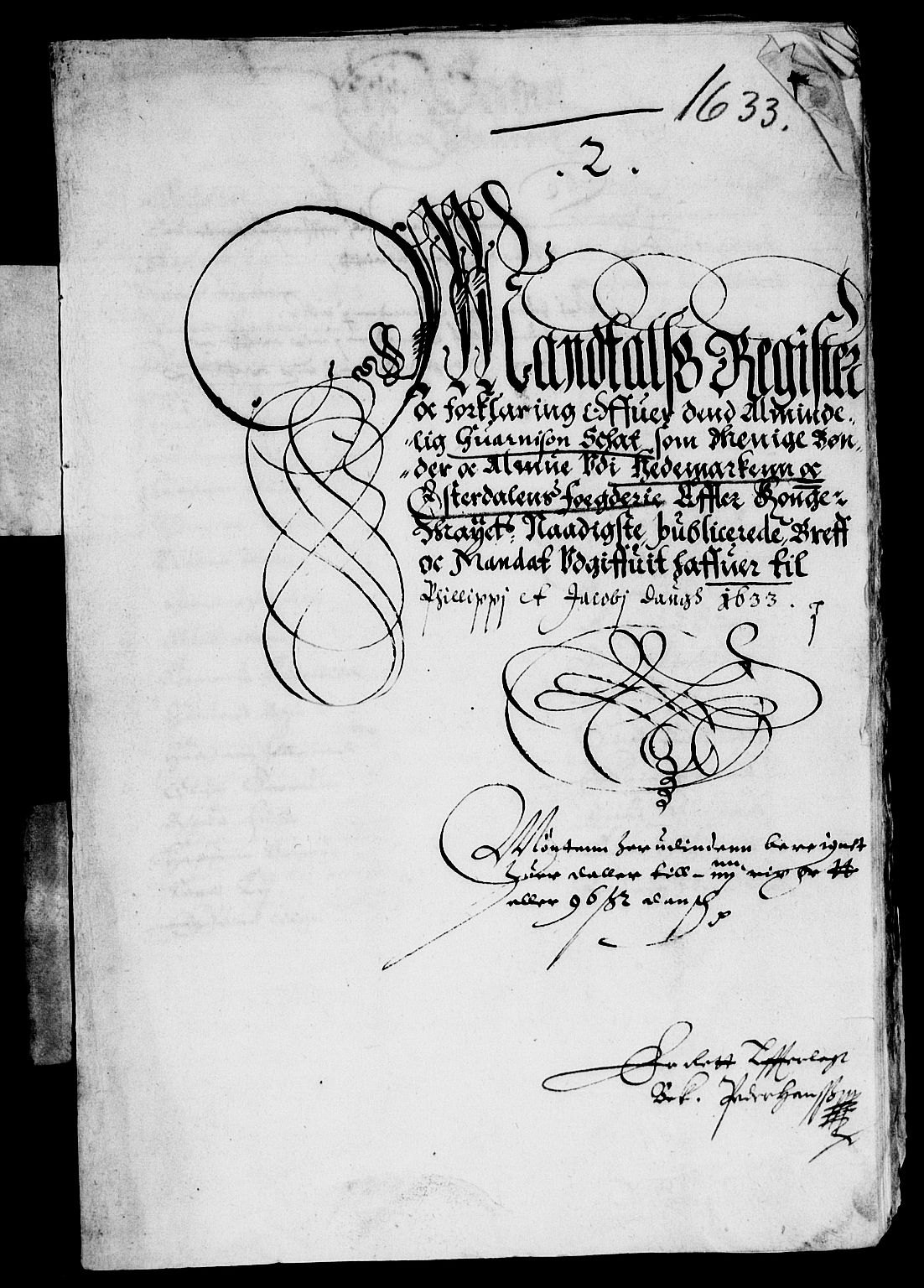 Rentekammeret inntil 1814, Reviderte regnskaper, Lensregnskaper, RA/EA-5023/R/Rb/Rba/L0112: Akershus len, 1632-1633