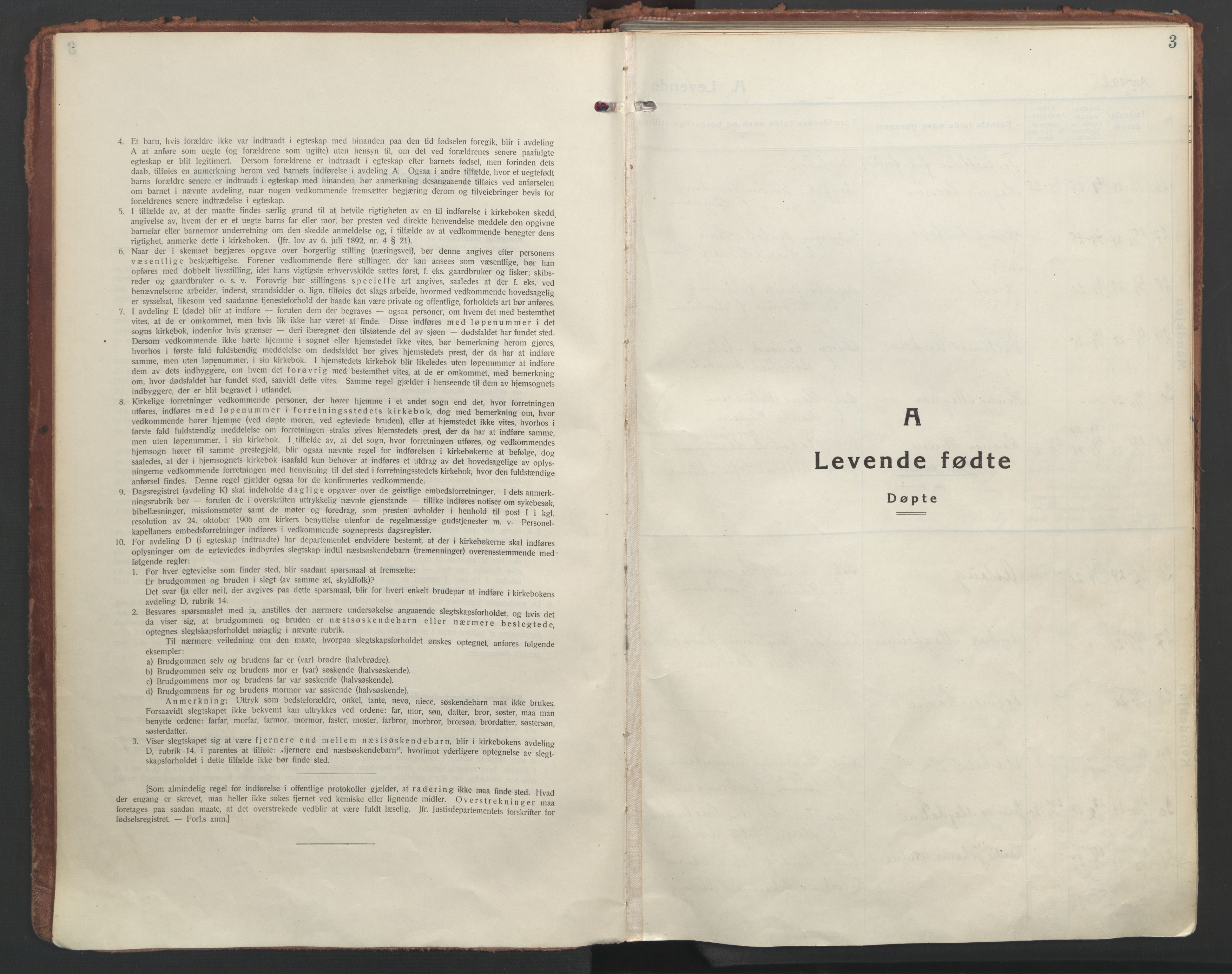 Ministerialprotokoller, klokkerbøker og fødselsregistre - Nordland, SAT/A-1459/872/L1043: Ministerialbok nr. 872A18, 1925-1939, s. 3