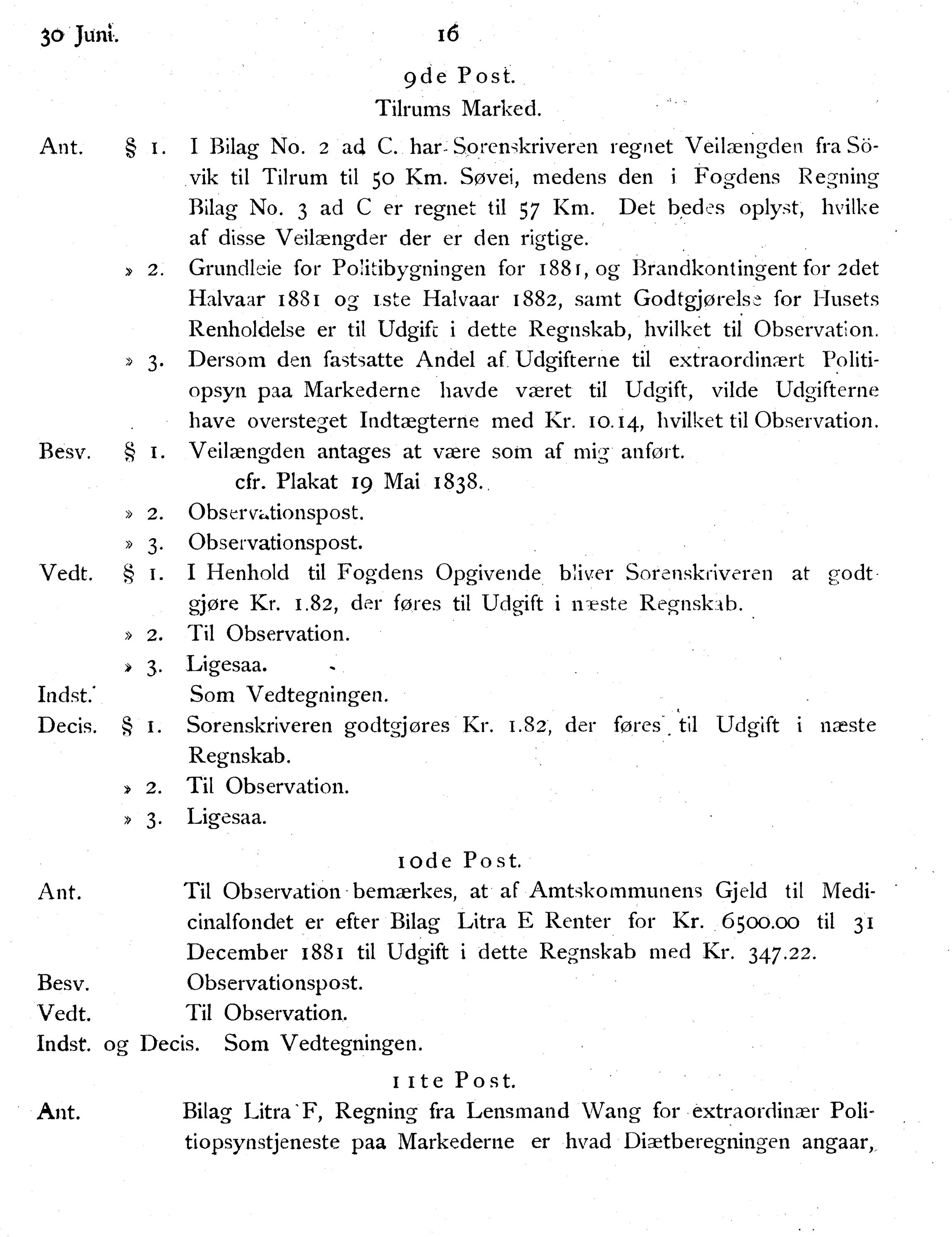 Nordland Fylkeskommune. Fylkestinget, AIN/NFK-17/176/A/Ac/L0014: Fylkestingsforhandlinger 1881-1885, 1881-1885