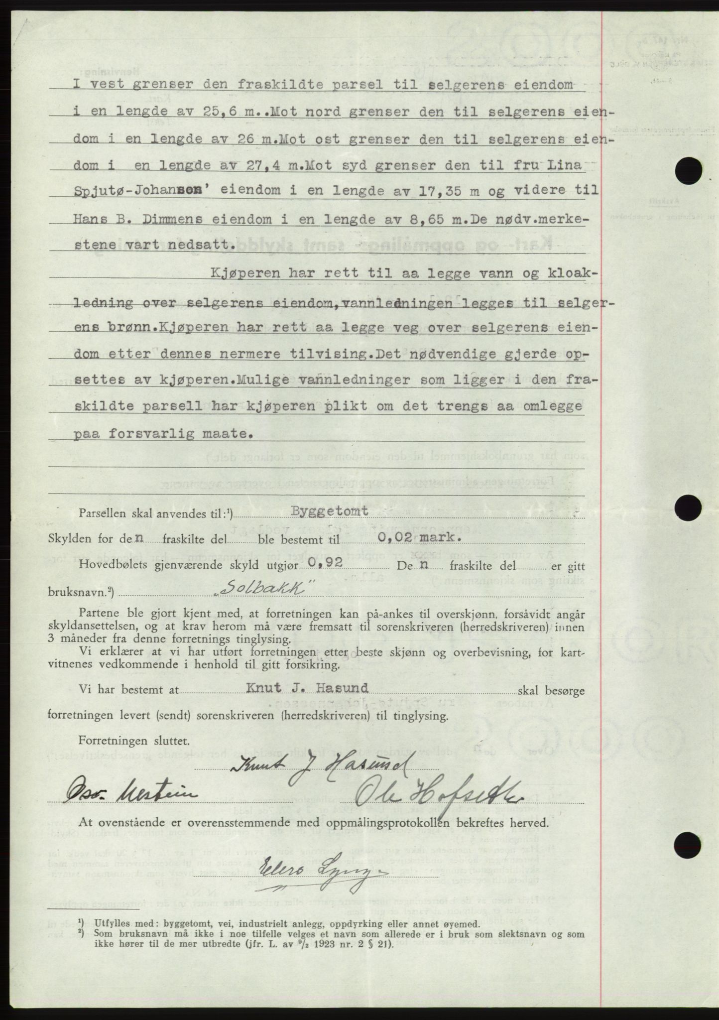 Søre Sunnmøre sorenskriveri, AV/SAT-A-4122/1/2/2C/L0077: Pantebok nr. 3A, 1945-1946, Dagboknr: 82/1946