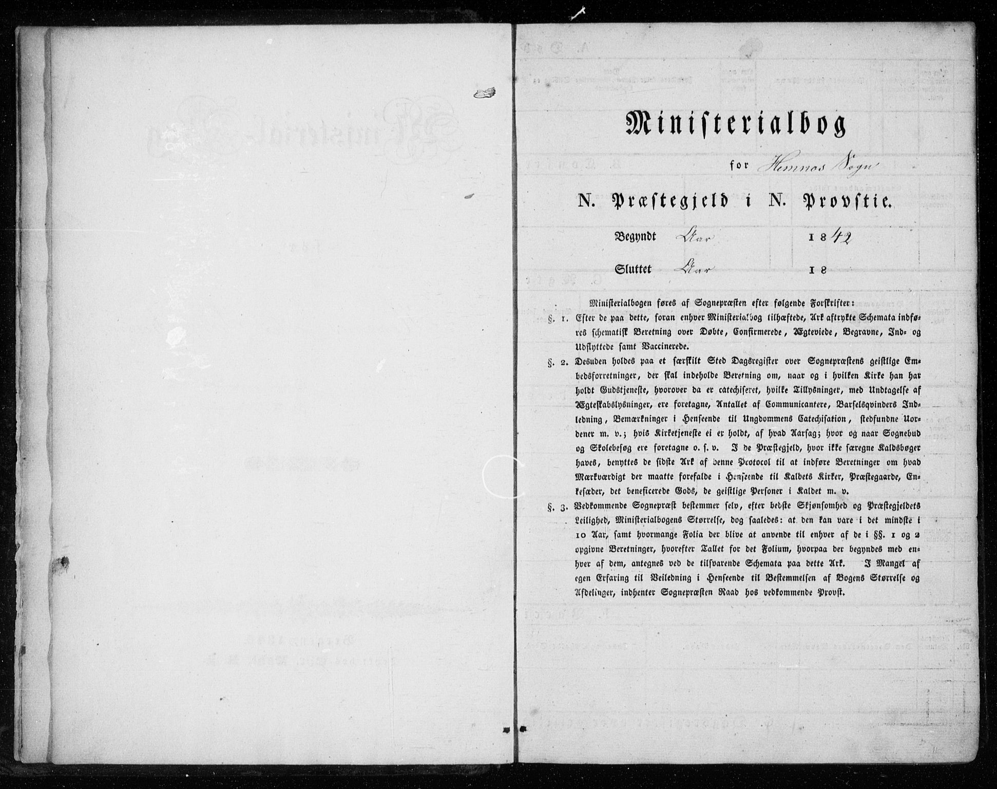 Ministerialprotokoller, klokkerbøker og fødselsregistre - Nordland, AV/SAT-A-1459/825/L0355: Ministerialbok nr. 825A09, 1842-1863