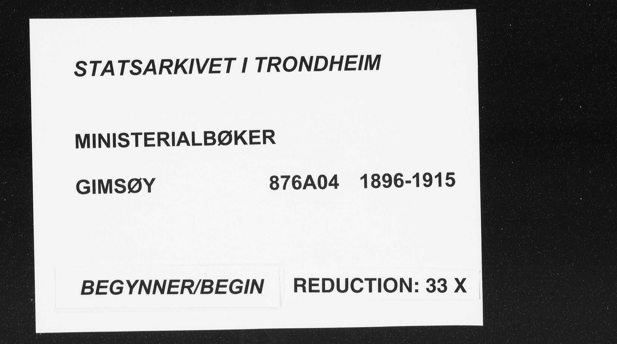 Ministerialprotokoller, klokkerbøker og fødselsregistre - Nordland, SAT/A-1459/876/L1098: Ministerialbok nr. 876A04, 1896-1915