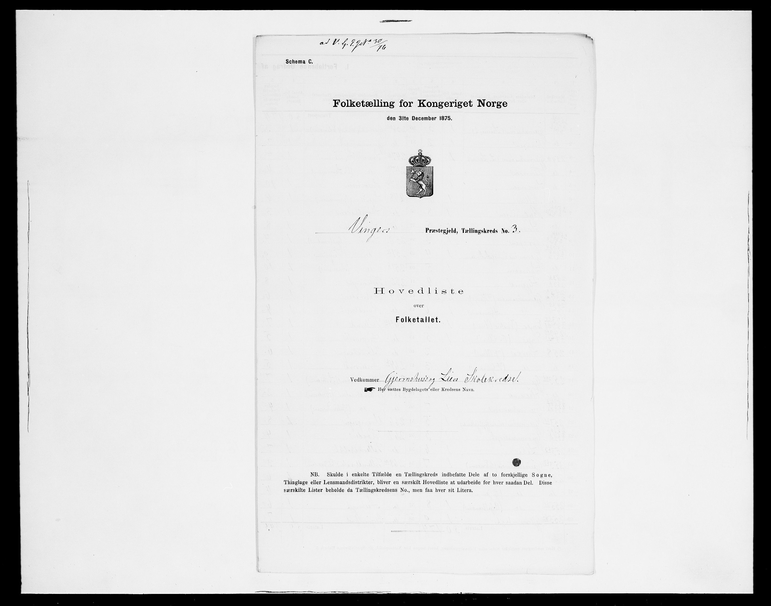 SAH, Folketelling 1875 for 0421L Vinger prestegjeld, Vinger sokn og Austmarka sokn, 1875, s. 23