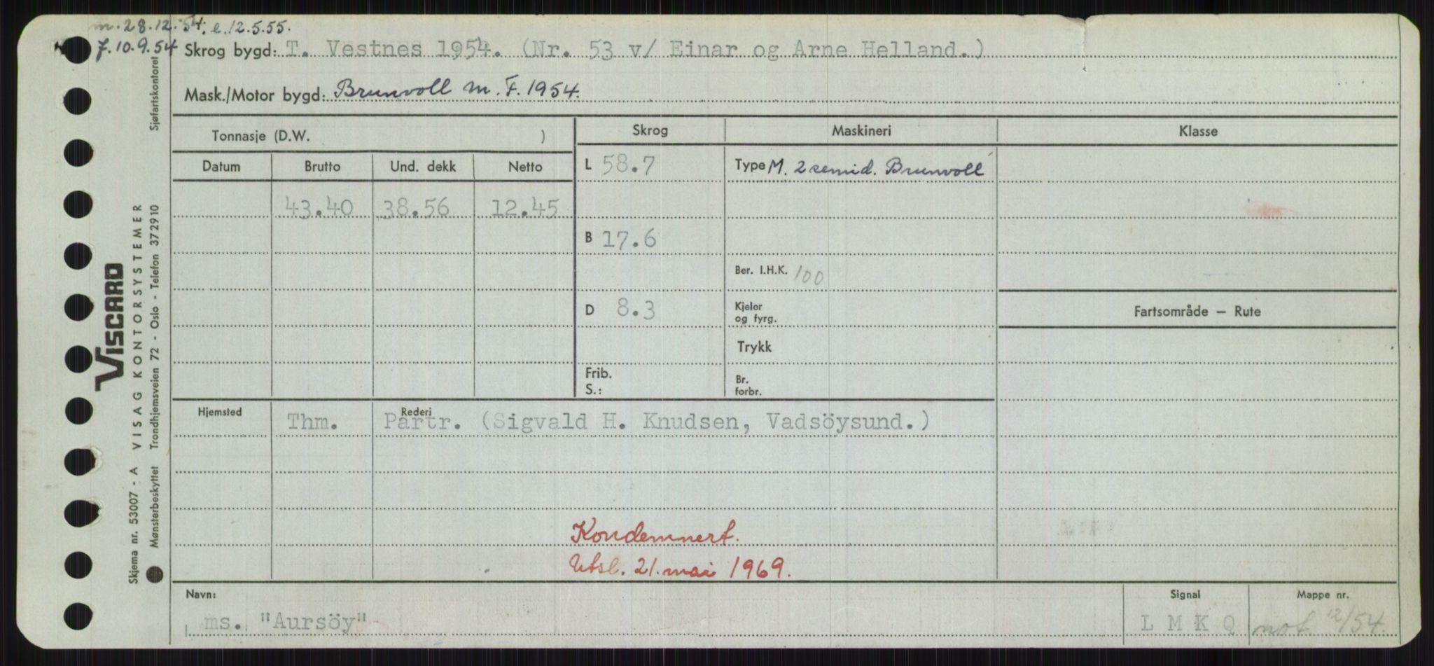 Sjøfartsdirektoratet med forløpere, Skipsmålingen, RA/S-1627/H/Hd/L0002: Fartøy, Apa-Axe, s. 465