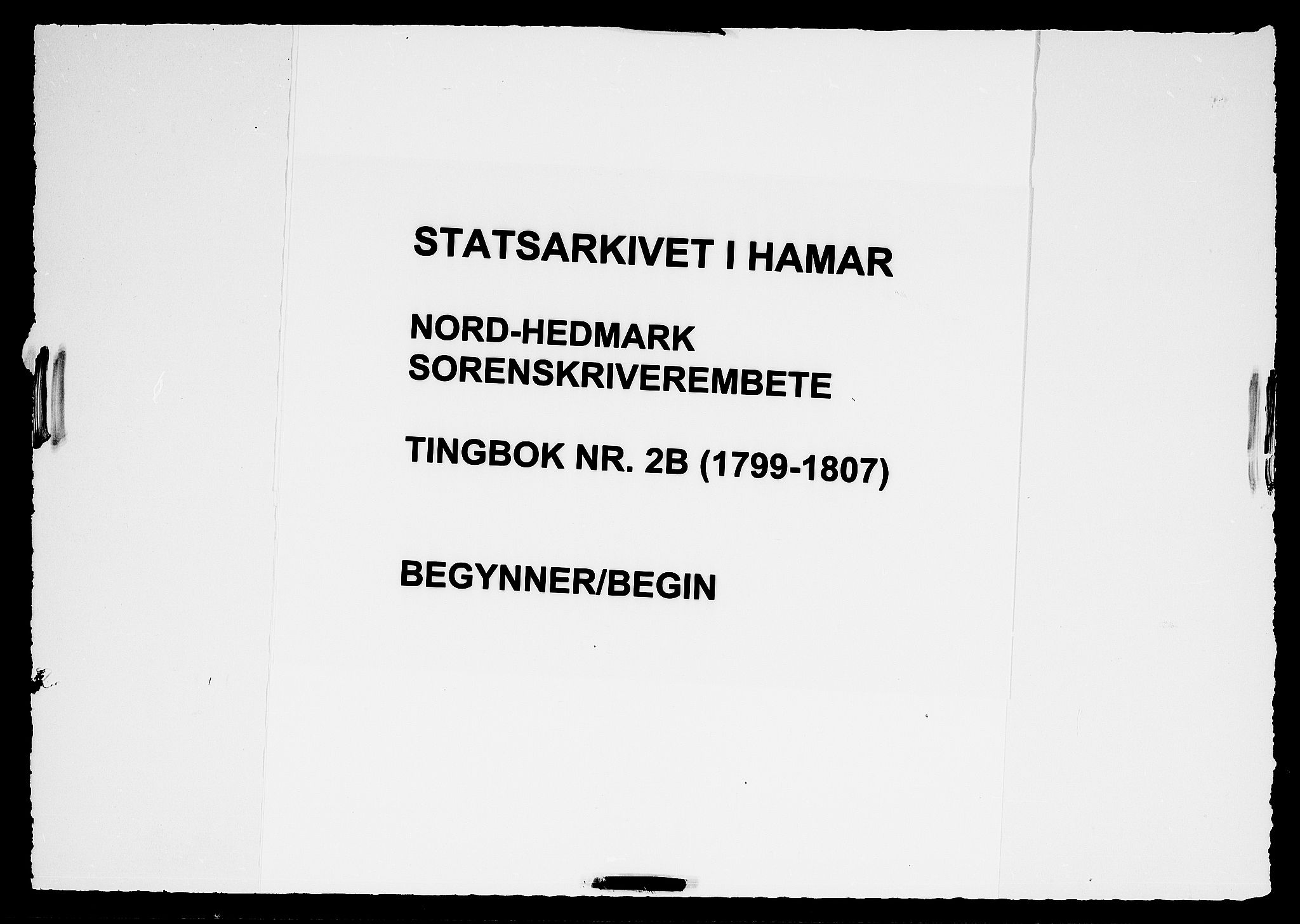 Nord-Hedmark sorenskriveri, AV/SAH-TING-012/G/Gb/L0002B: Tingbok, 1799-1807