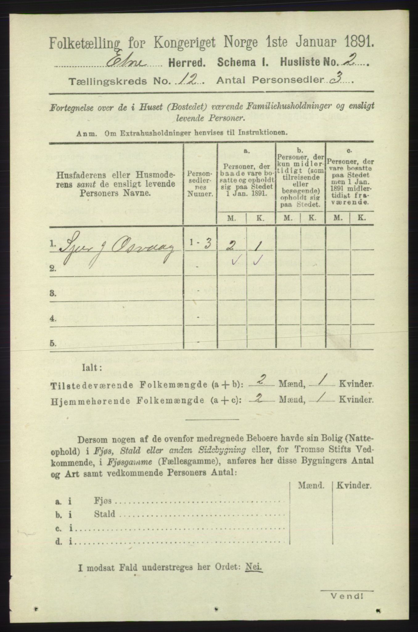 RA, Folketelling 1891 for 1211 Etne herred, 1891, s. 2529