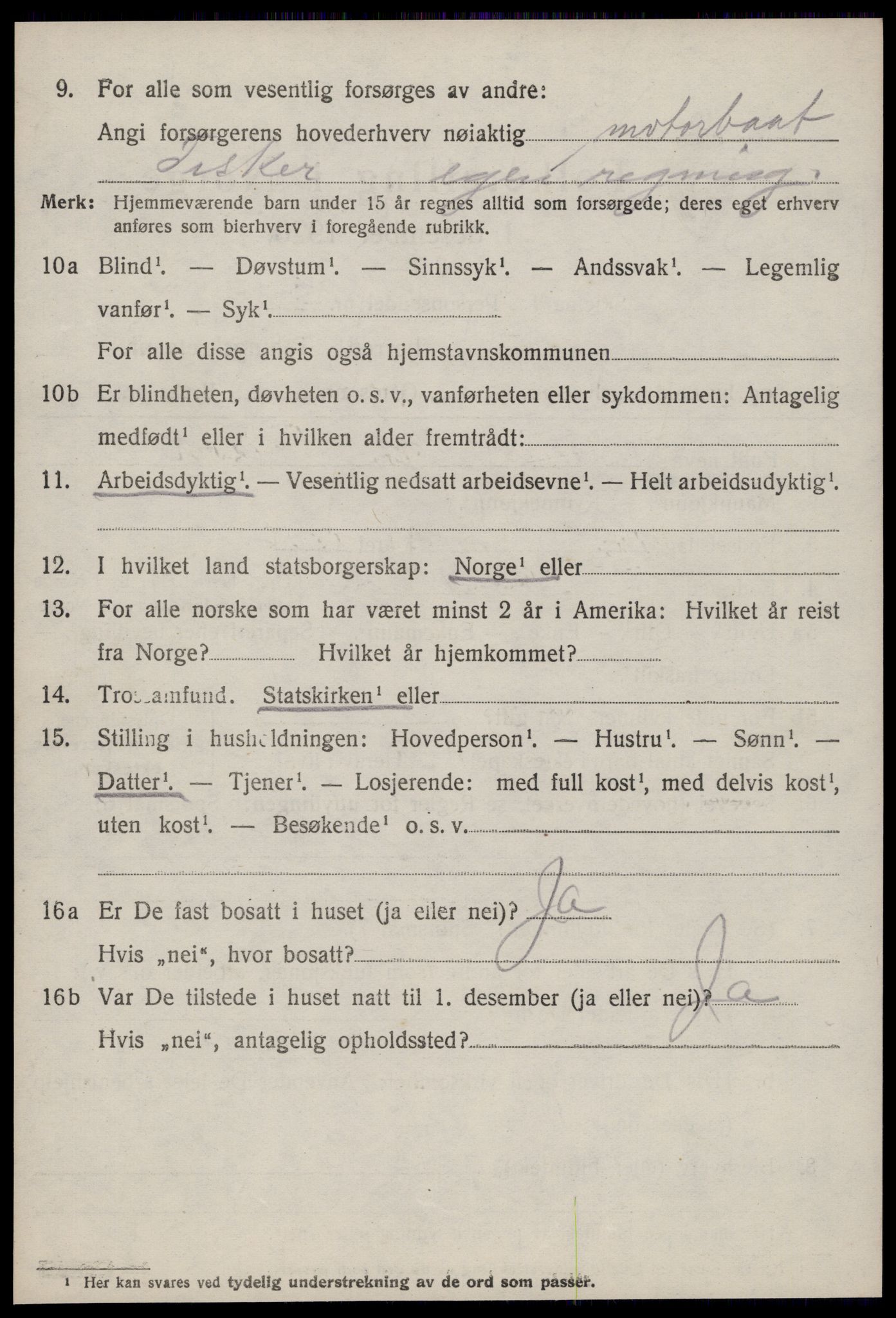 SAT, Folketelling 1920 for 1550 Hustad herred, 1920, s. 1486