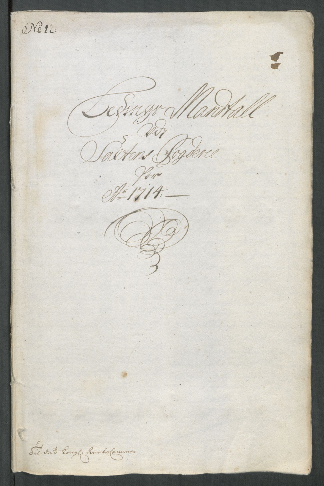 Rentekammeret inntil 1814, Reviderte regnskaper, Fogderegnskap, RA/EA-4092/R66/L4584: Fogderegnskap Salten, 1714, s. 211