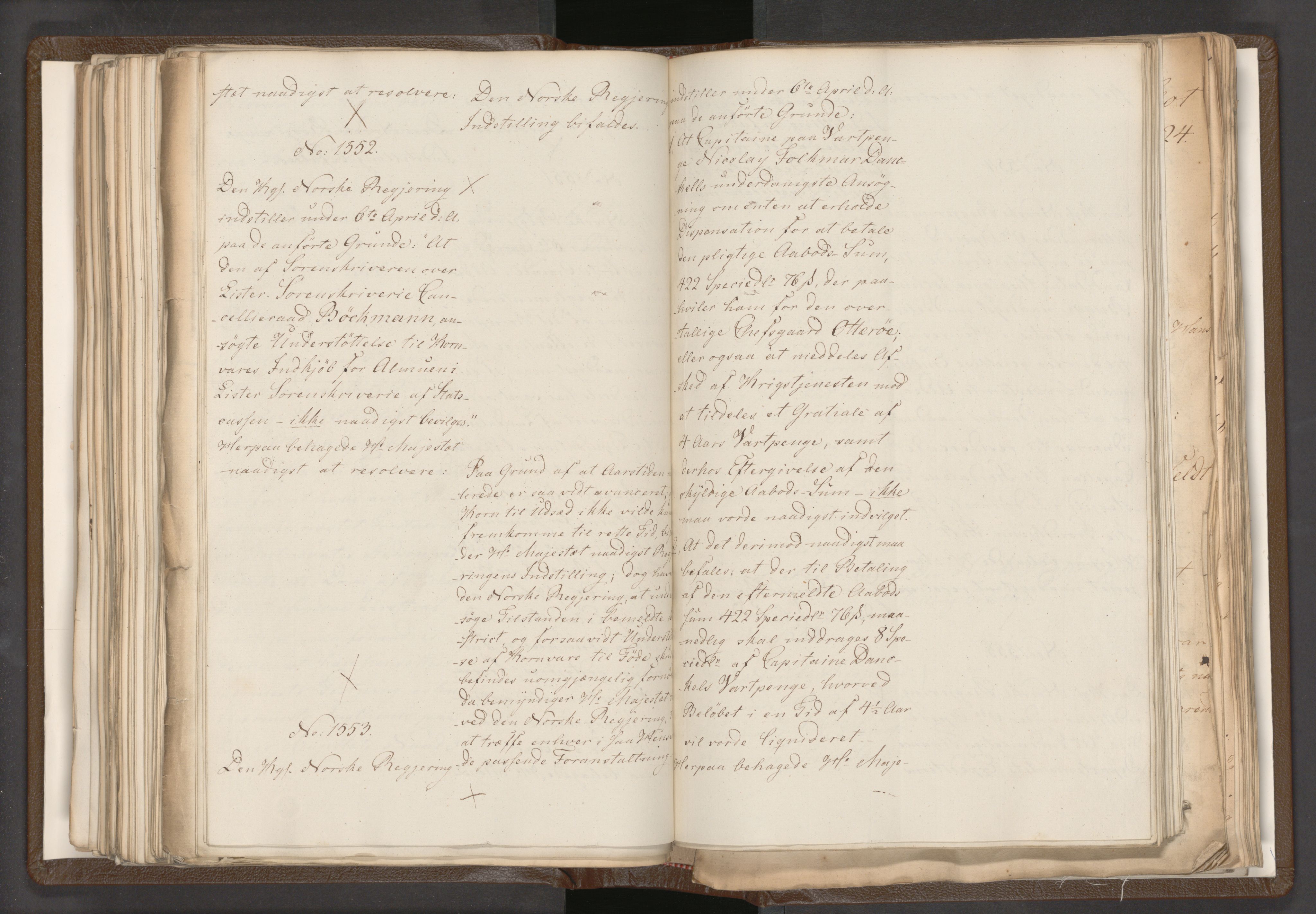 Statsrådssekretariatet, AV/RA-S-1001/A/Ab/L0018: Kgl. res. nr. 1112-1753, 1. halvår, 1824