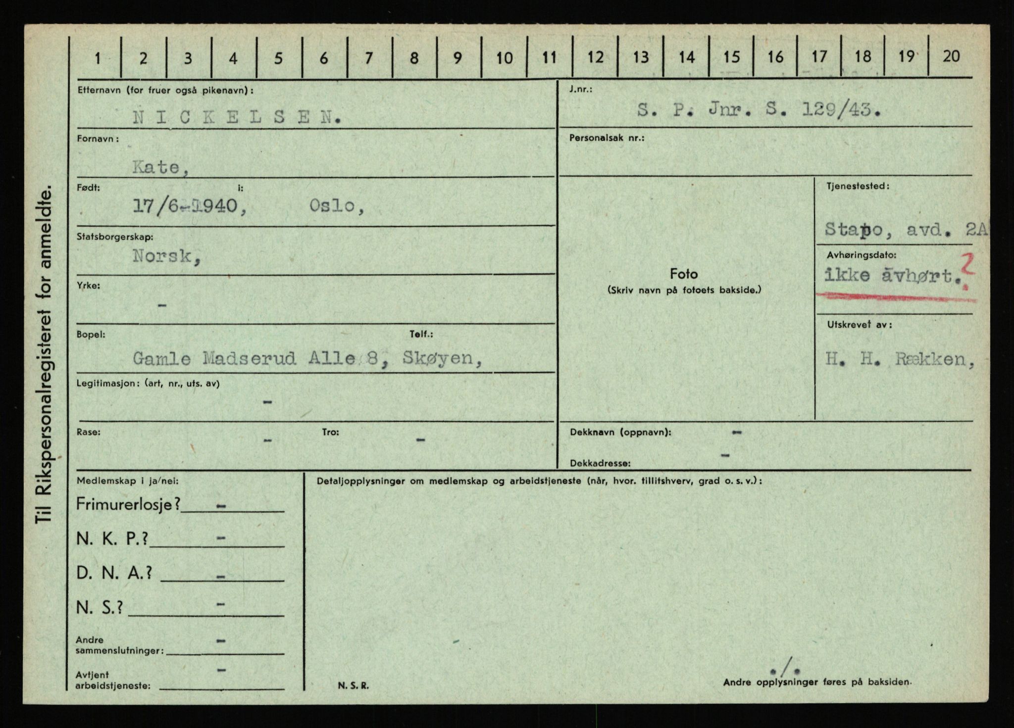 Statspolitiet - Hovedkontoret / Osloavdelingen, AV/RA-S-1329/C/Ca/L0011: Molberg - Nøstvold, 1943-1945, s. 2237