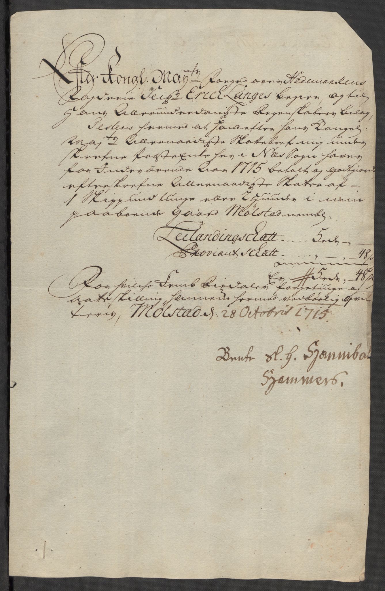 Rentekammeret inntil 1814, Reviderte regnskaper, Fogderegnskap, RA/EA-4092/R16/L1053: Fogderegnskap Hedmark, 1715, s. 375