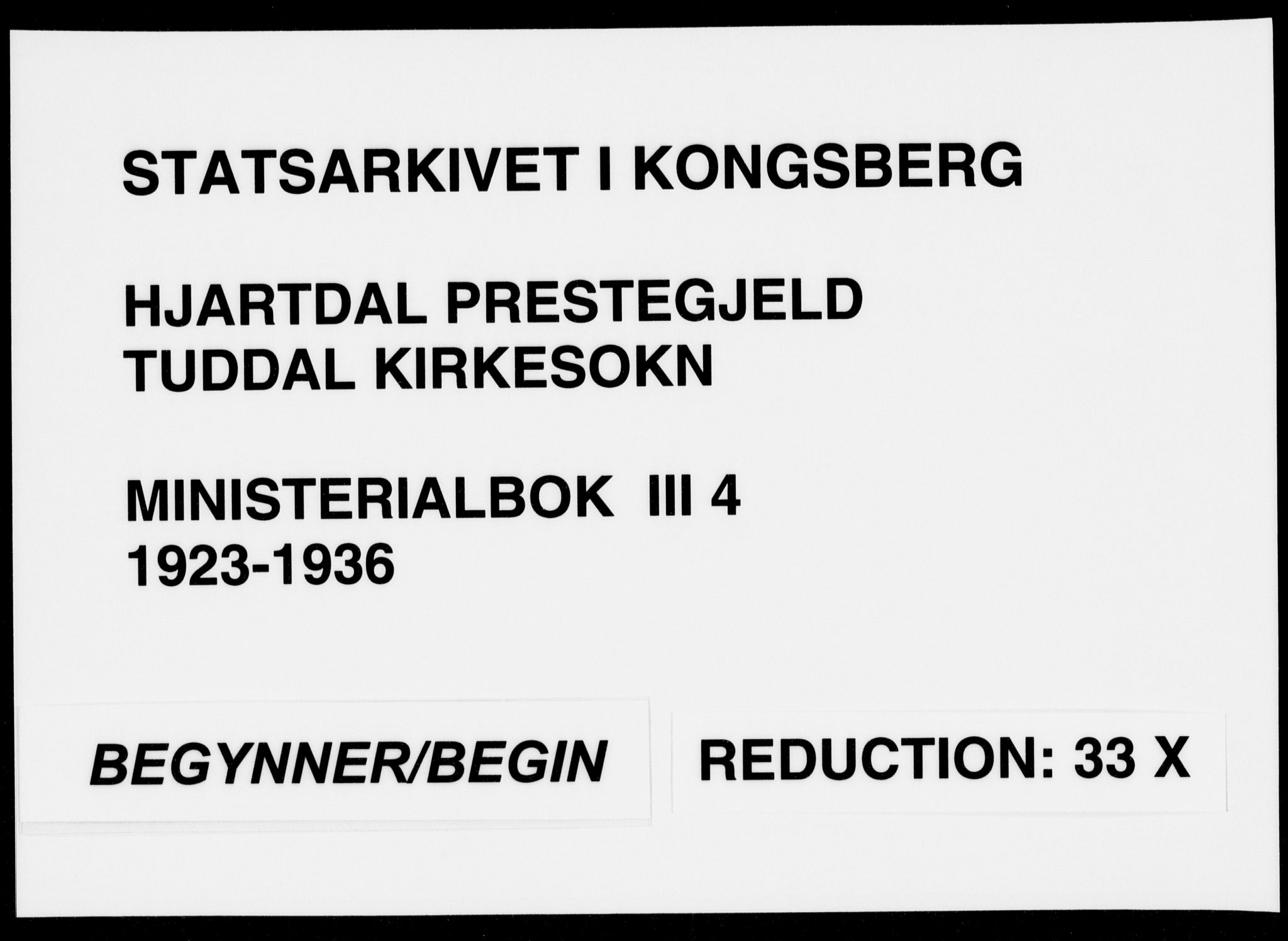 Hjartdal kirkebøker, SAKO/A-270/F/Fc/L0004: Ministerialbok nr. III 4, 1923-1936