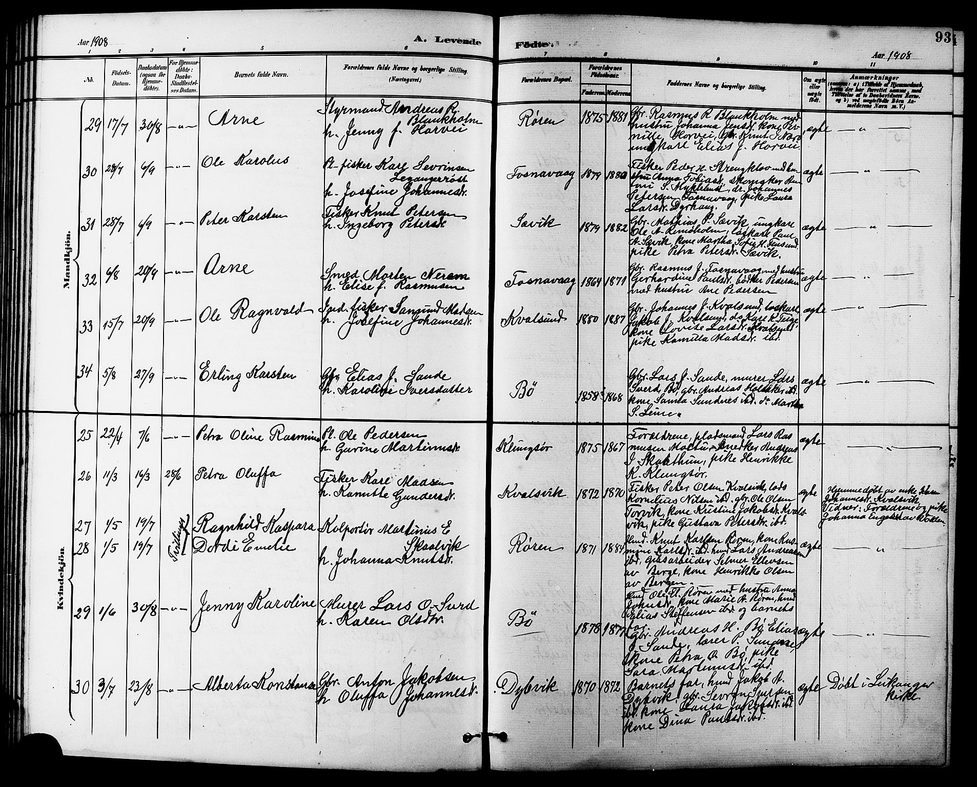 Ministerialprotokoller, klokkerbøker og fødselsregistre - Møre og Romsdal, AV/SAT-A-1454/507/L0082: Klokkerbok nr. 507C05, 1896-1914, s. 93