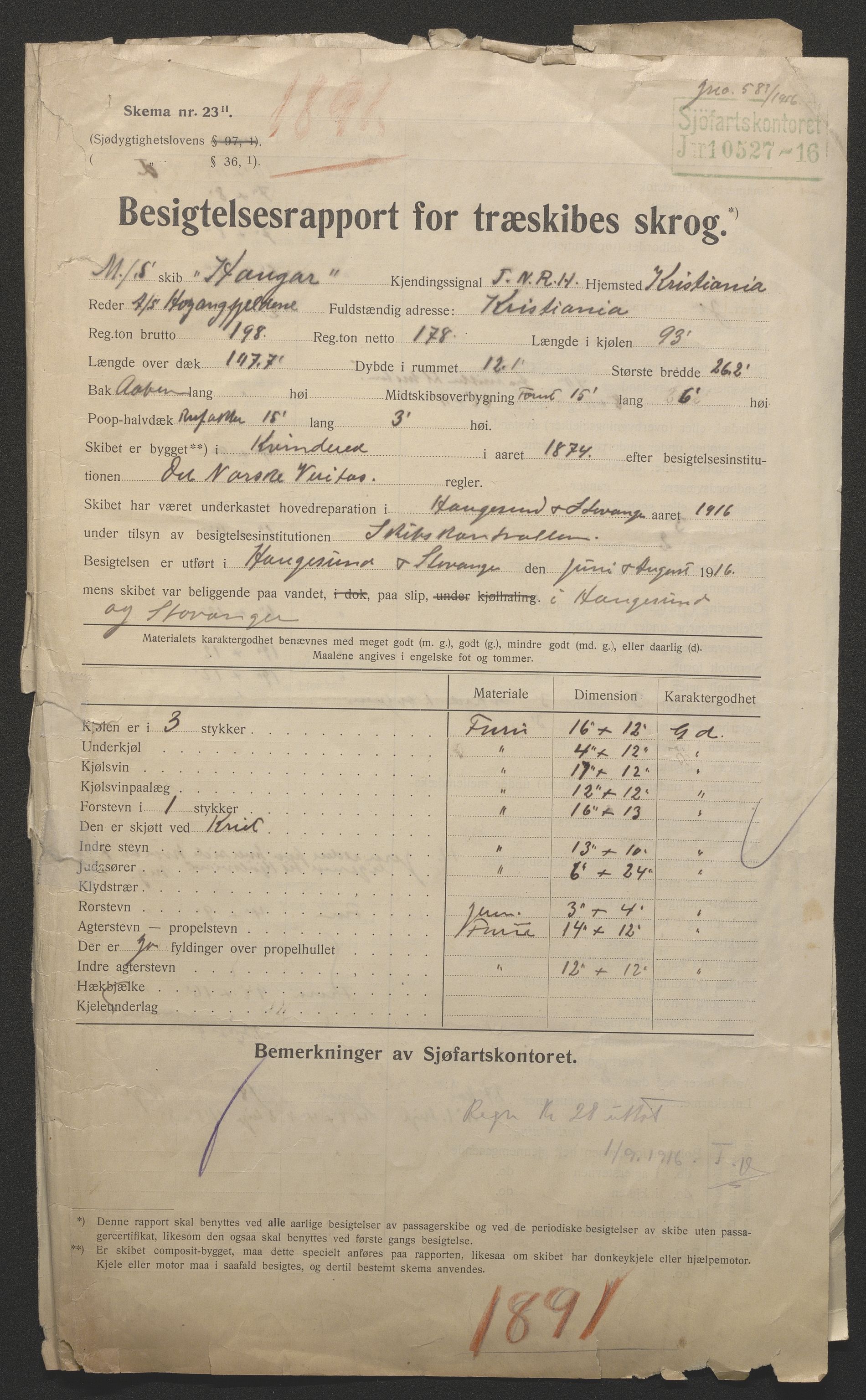 Sjøfartsdirektoratet med forløpere, skipsmapper slettede skip, AV/RA-S-4998/F/Fa/L0467: --, 1874-1928, s. 3