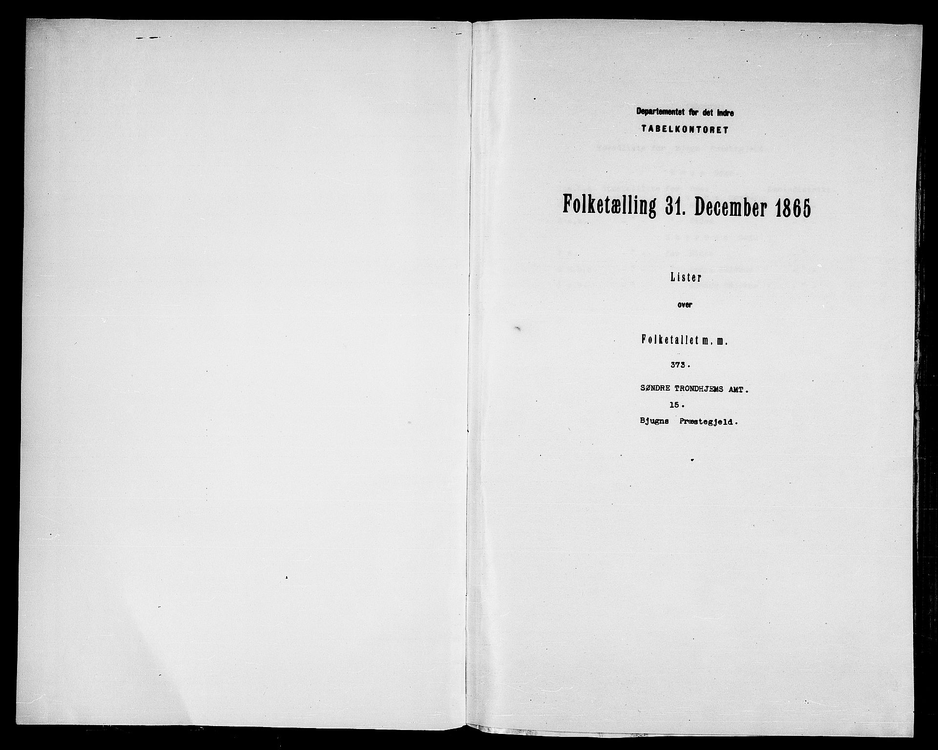 RA, Folketelling 1865 for 1627P Bjugn prestegjeld, 1865, s. 3