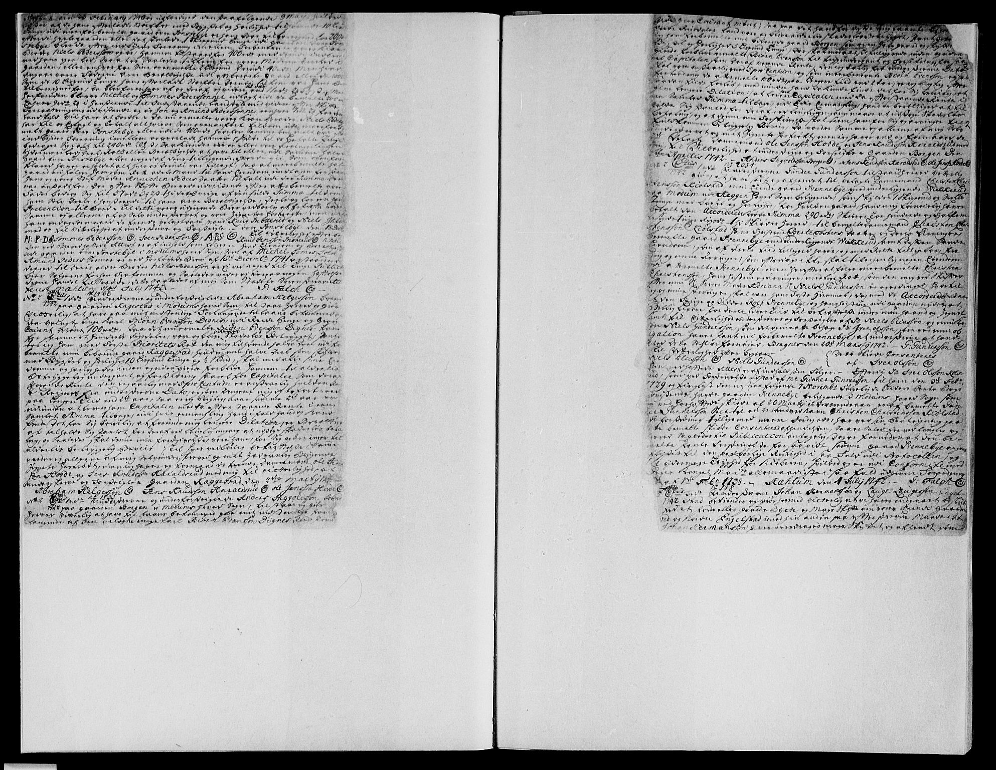 Eiker, Modum og Sigdal sorenskriveri, SAKO/A-123/G/Ga/Gaa/L0002a: Pantebok nr. I 2a, 1742-1746, s. 2