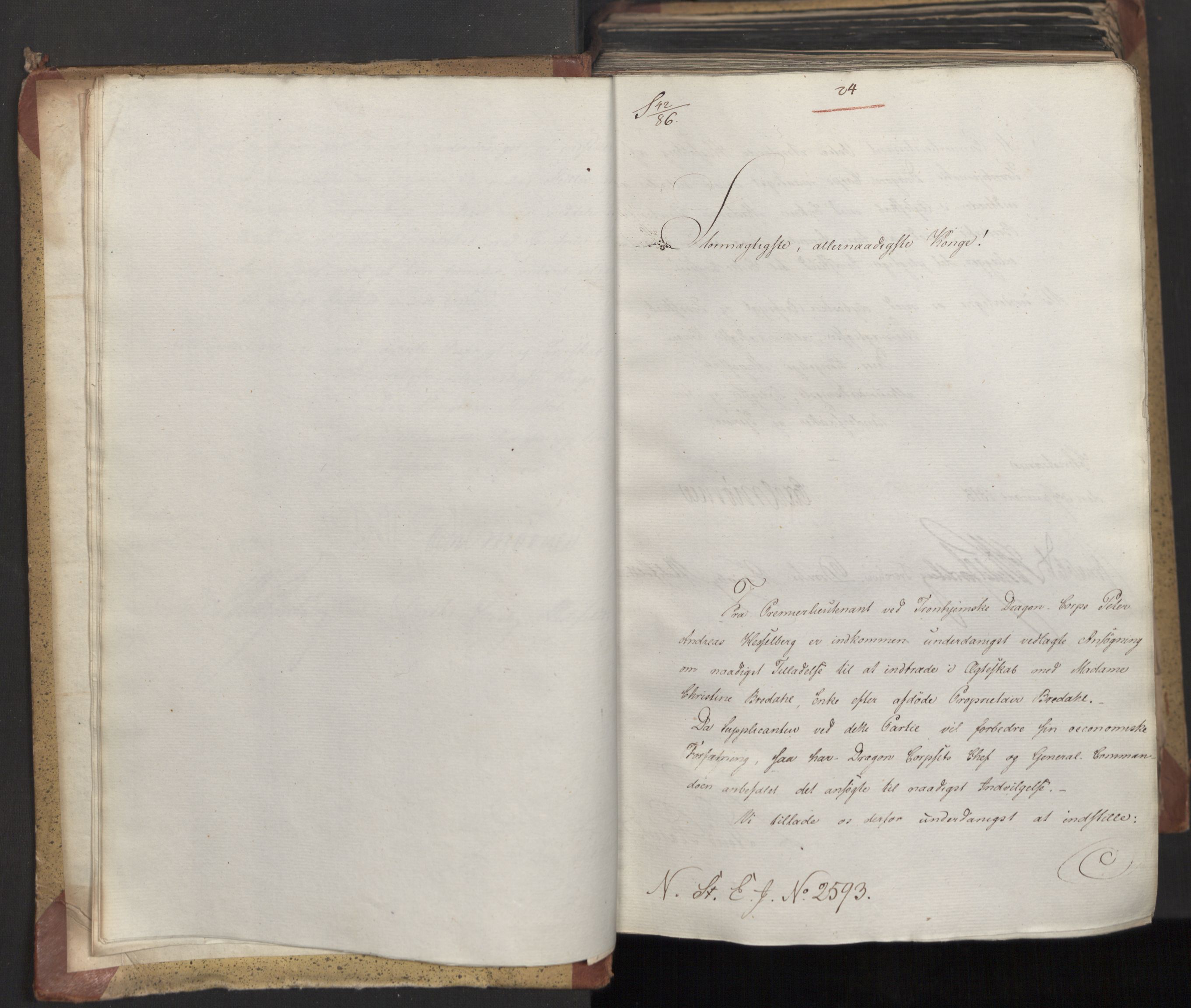 Statsrådsavdelingen i Stockholm, AV/RA-S-1003/D/Da/L0012: Regjeringsinnstillinger nr. 2587-2760, 1818, s. 14