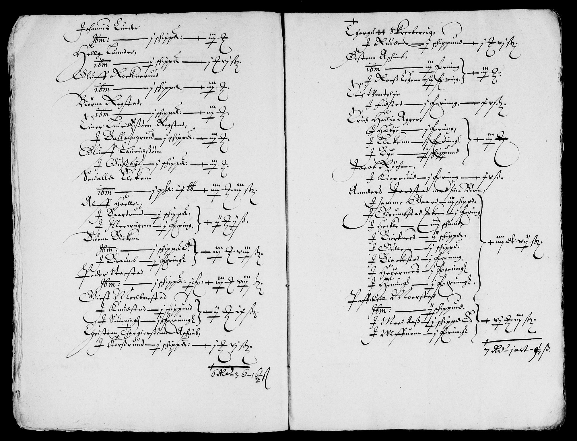 Rentekammeret inntil 1814, Reviderte regnskaper, Lensregnskaper, AV/RA-EA-5023/R/Rb/Rba/L0179: Akershus len, 1643-1644