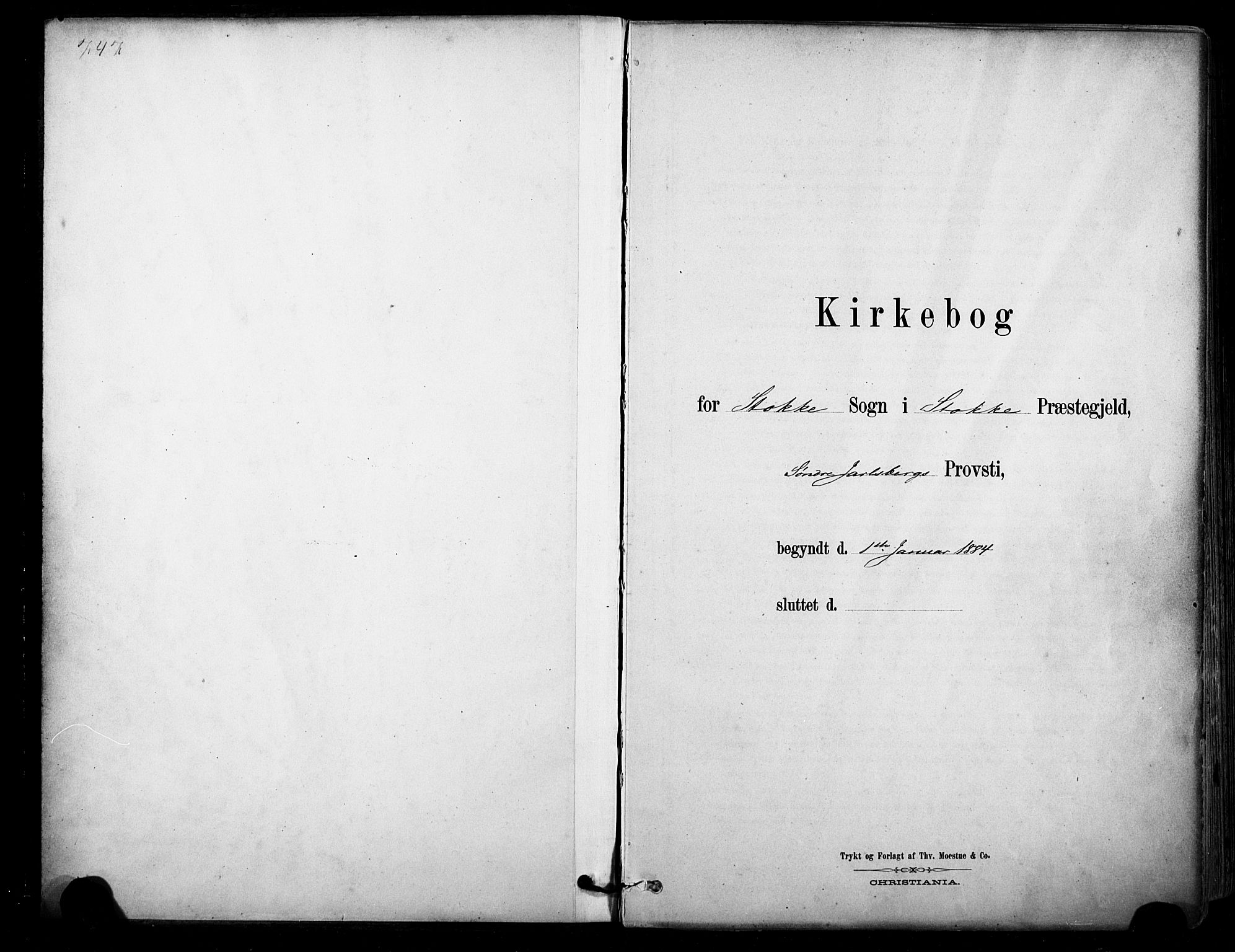 Stokke kirkebøker, SAKO/A-320/F/Fa/L0010: Ministerialbok nr. I 10, 1884-1903