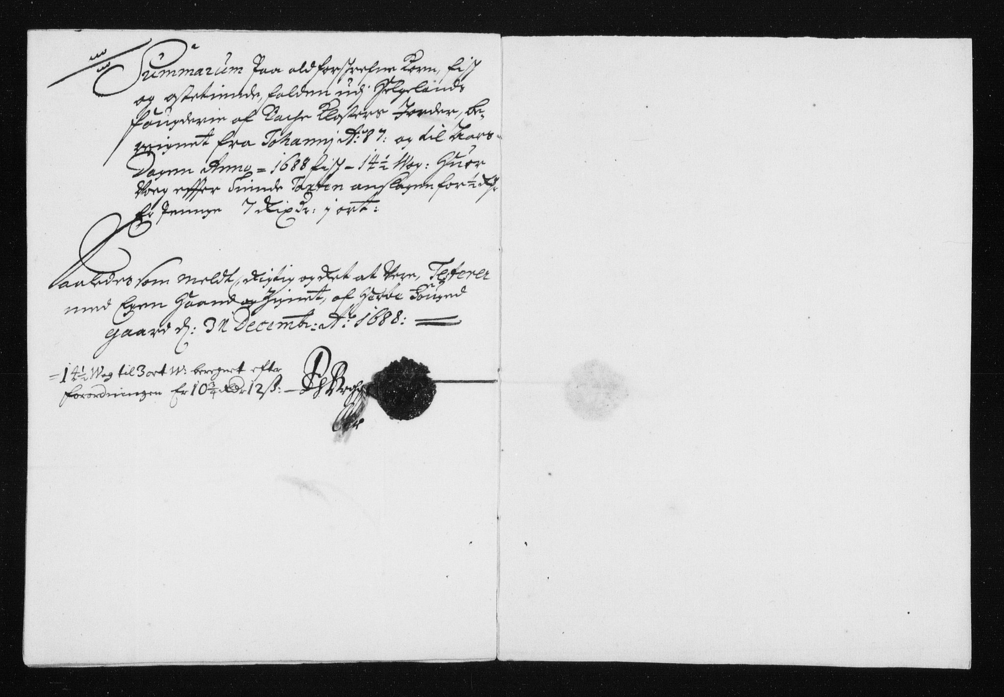 Rentekammeret inntil 1814, Reviderte regnskaper, Stiftamtstueregnskaper, Trondheim stiftamt og Nordland amt, AV/RA-EA-6044/R/Rh/L0011: Nordland amt, 1688