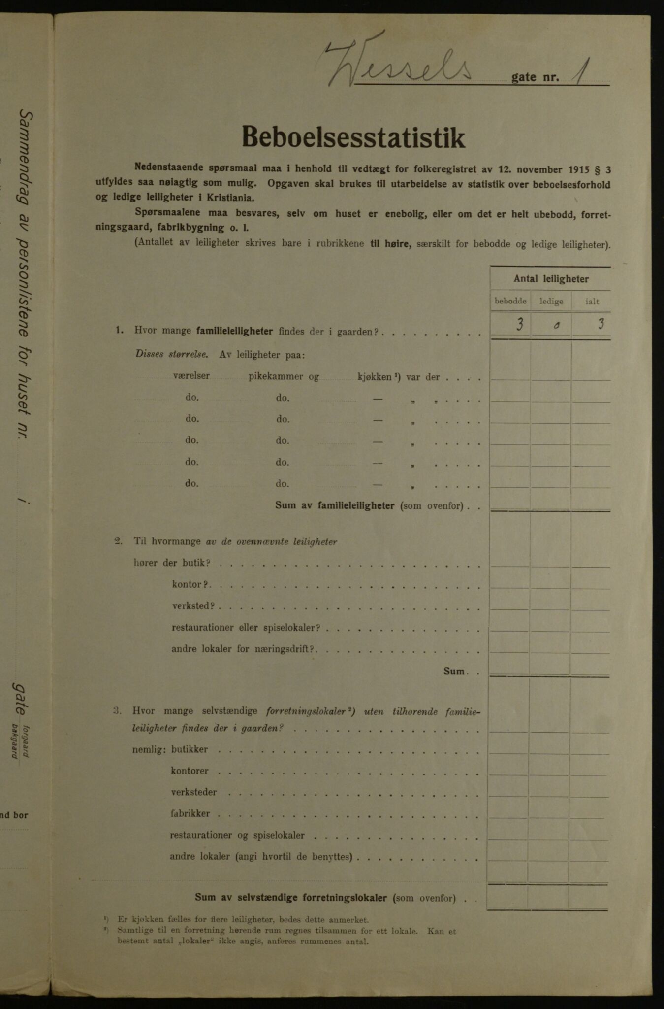 OBA, Kommunal folketelling 1.12.1923 for Kristiania, 1923, s. 141160