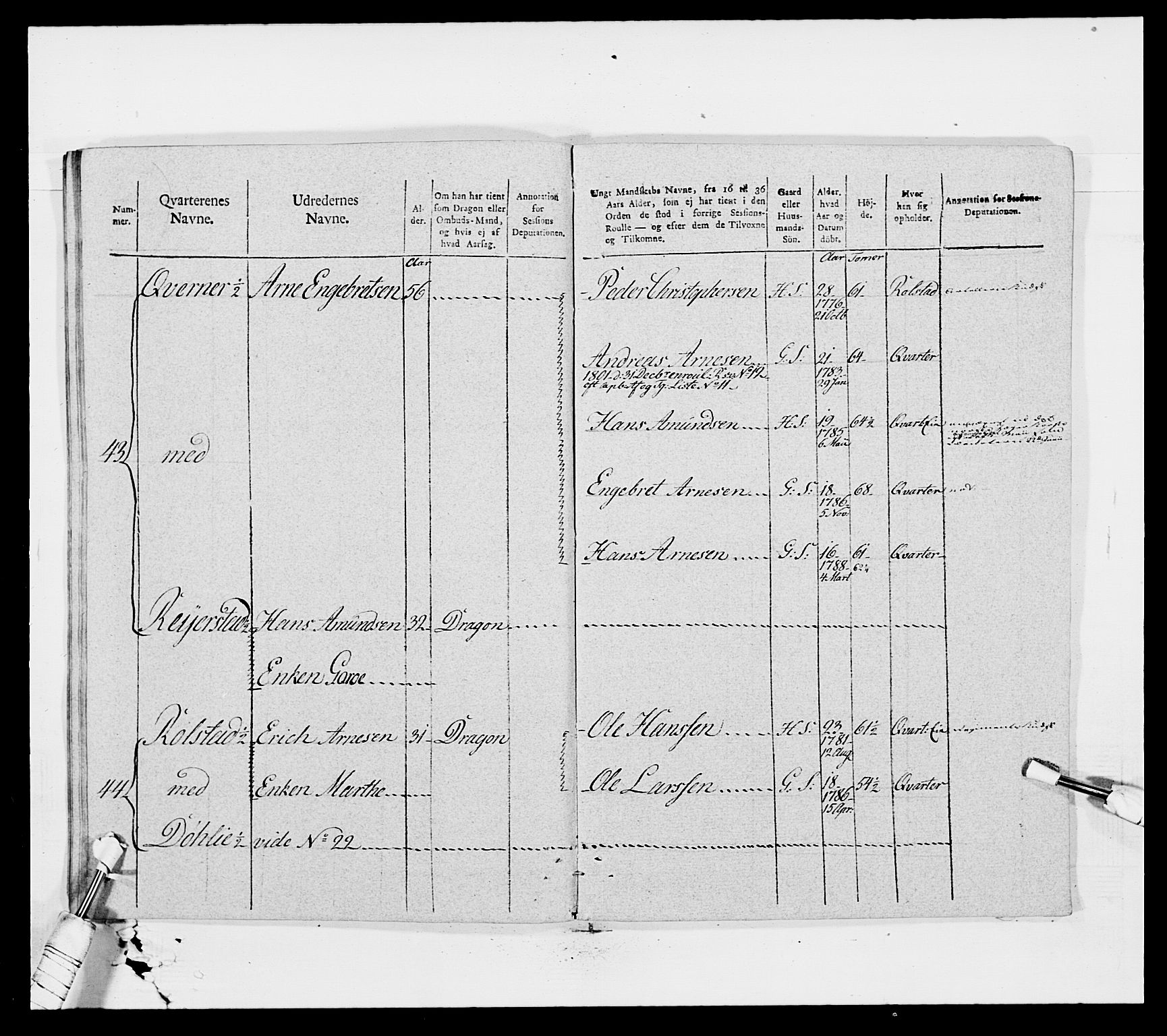 Generalitets- og kommissariatskollegiet, Det kongelige norske kommissariatskollegium, AV/RA-EA-5420/E/Eh/L0007: Akershusiske dragonregiment, 1800-1804, s. 756