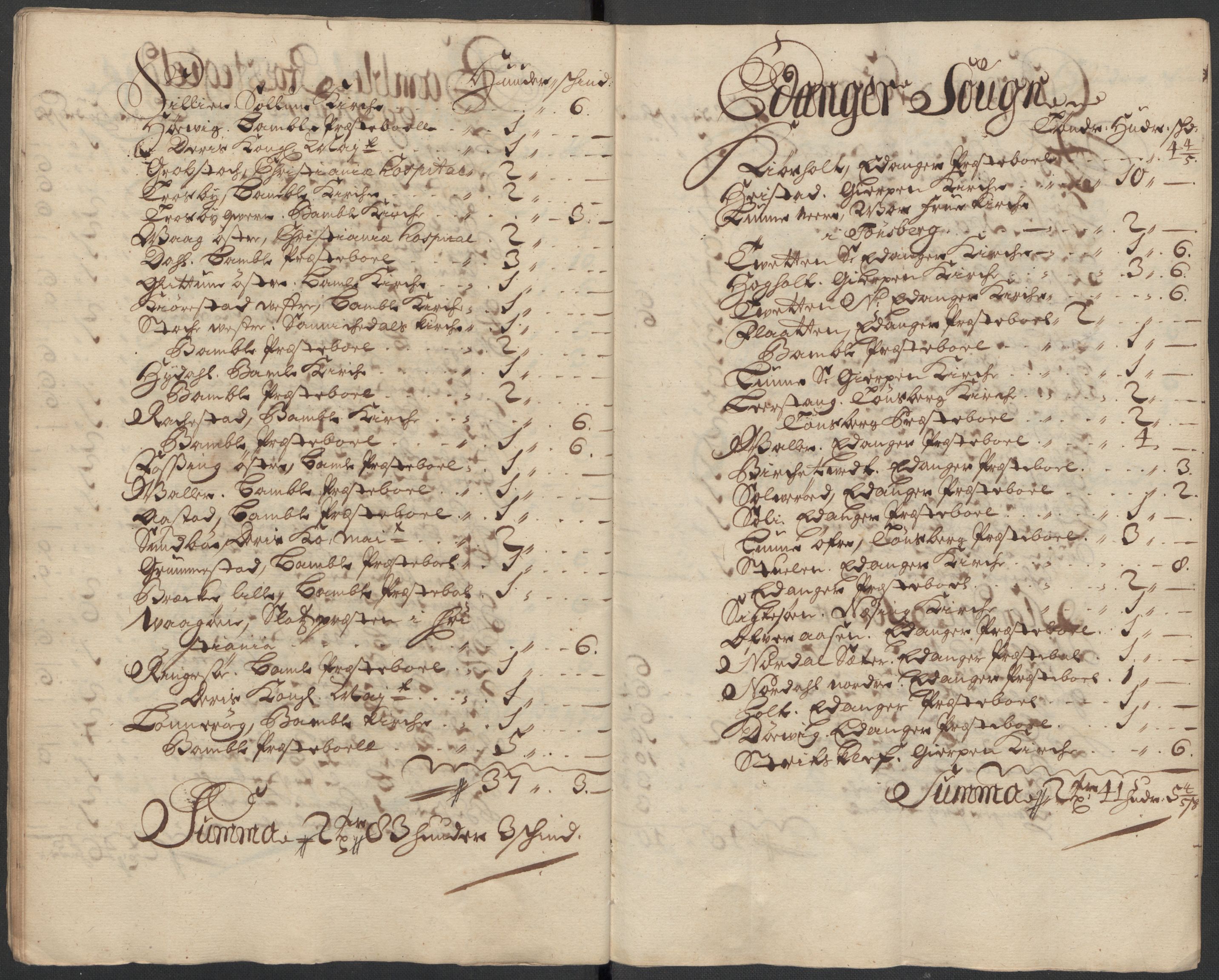 Rentekammeret inntil 1814, Reviderte regnskaper, Fogderegnskap, AV/RA-EA-4092/R36/L2124: Fogderegnskap Øvre og Nedre Telemark og Bamble, 1713, s. 120