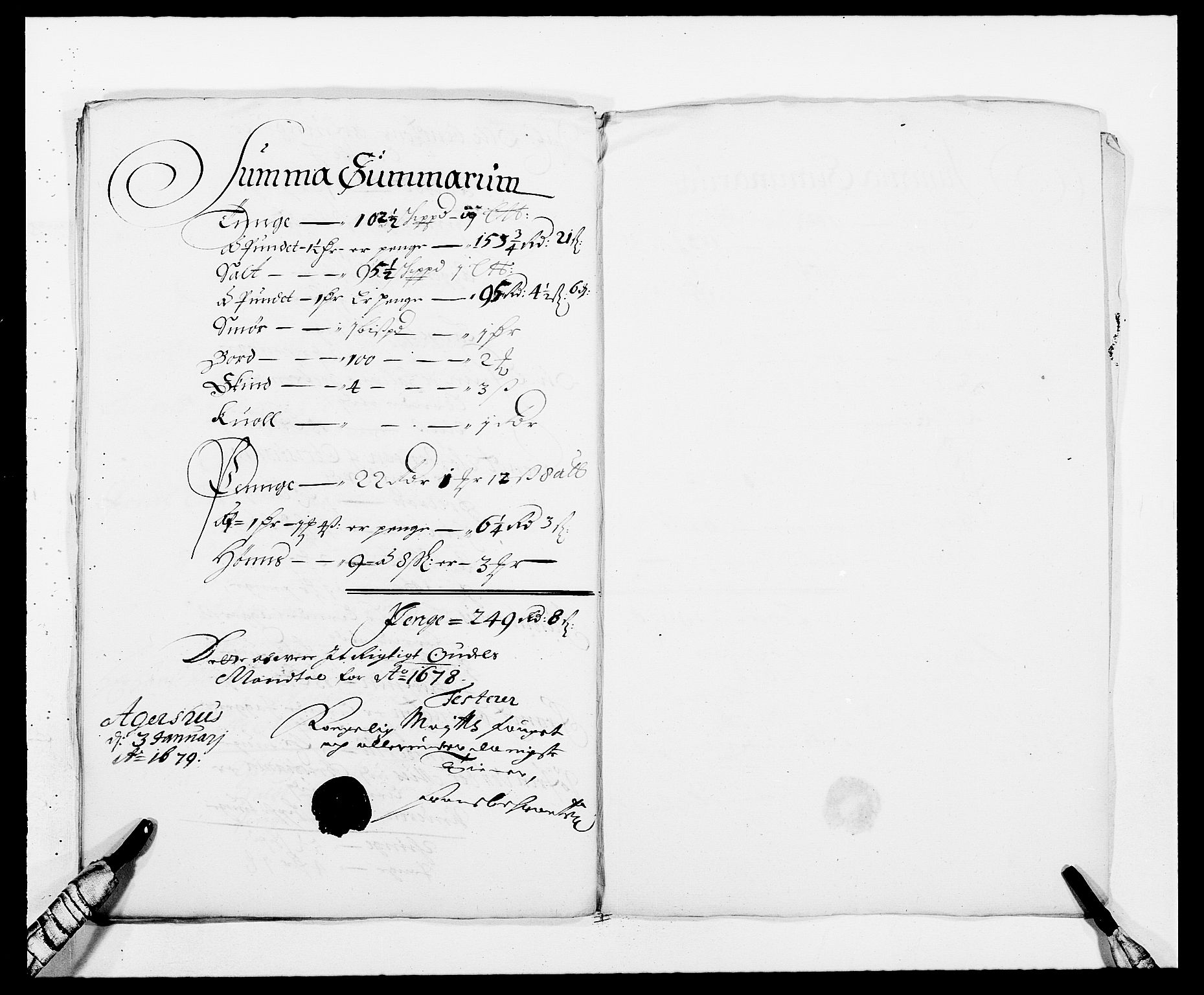 Rentekammeret inntil 1814, Reviderte regnskaper, Fogderegnskap, RA/EA-4092/R08/L0416: Fogderegnskap Aker, 1678-1681, s. 263