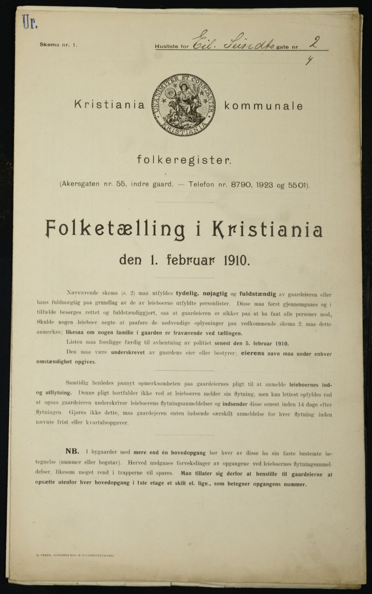 OBA, Kommunal folketelling 1.2.1910 for Kristiania, 1910, s. 17802