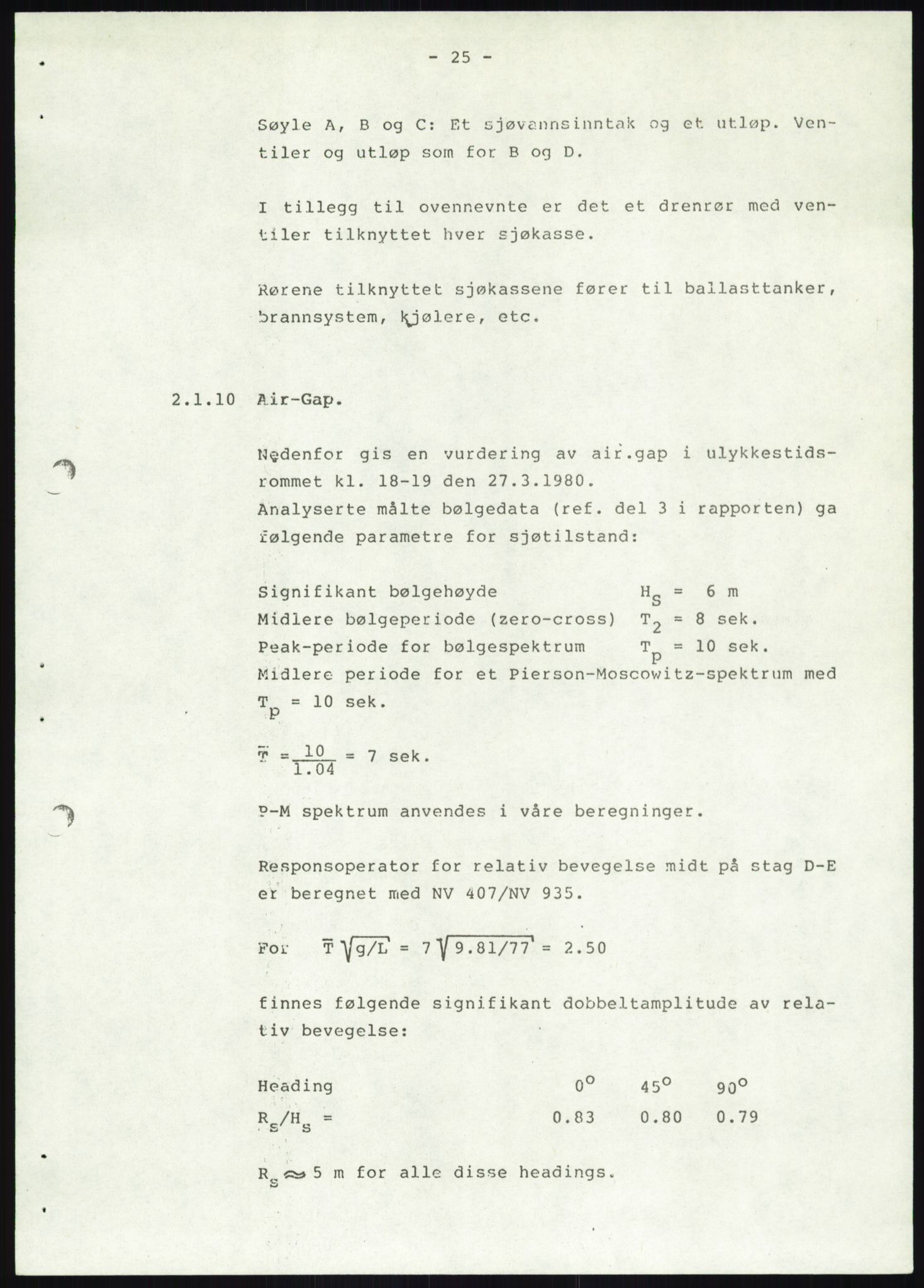 Justisdepartementet, Granskningskommisjonen ved Alexander Kielland-ulykken 27.3.1980, AV/RA-S-1165/D/L0019: S Værforhold (Doku.liste + S1-S5 av 5)/ T (T1-T2)/ U Stabilitet (Doku.liste + U1-U5 av 5), 1980-1981, s. 841