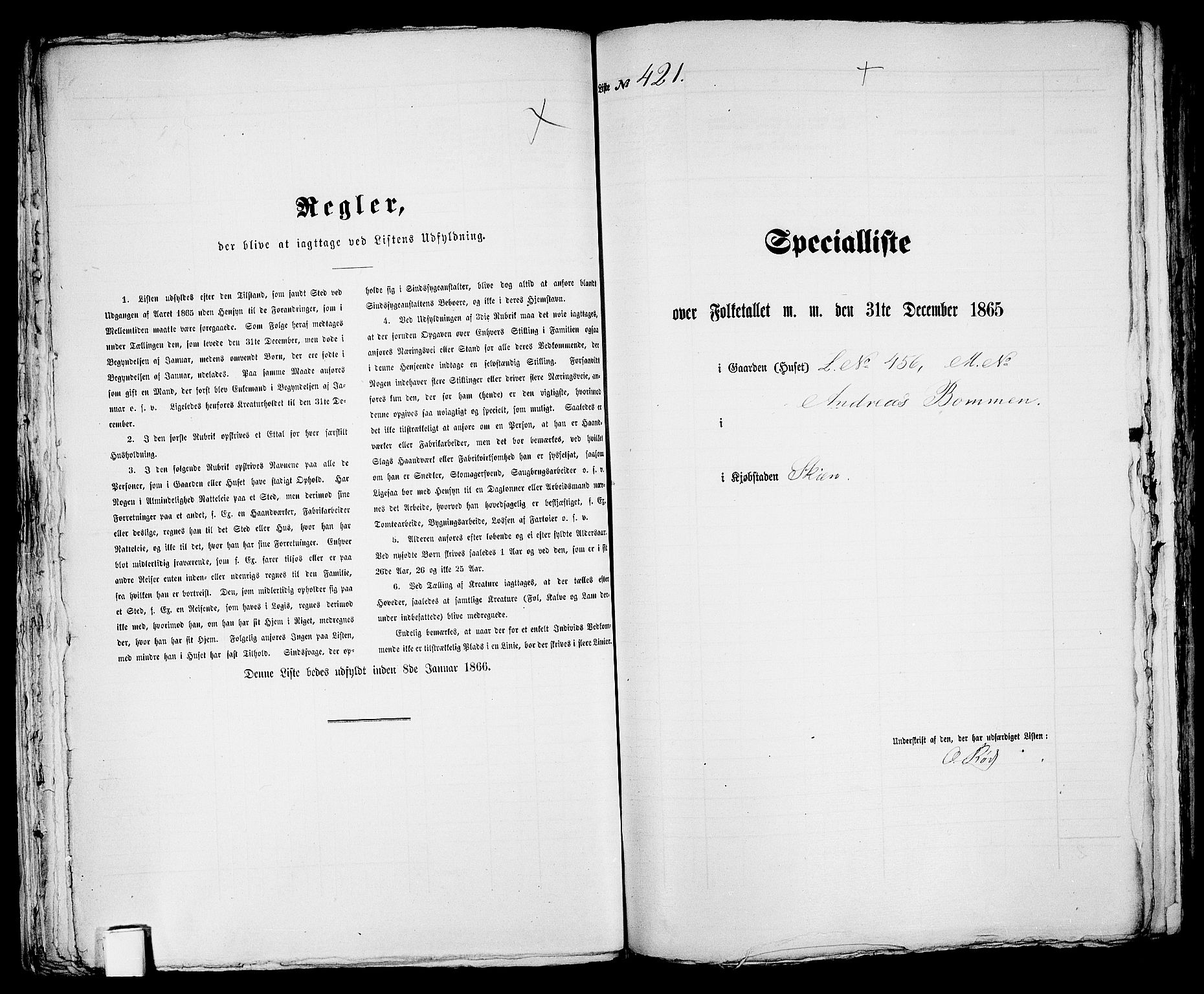 RA, Folketelling 1865 for 0806P Skien prestegjeld, 1865, s. 867