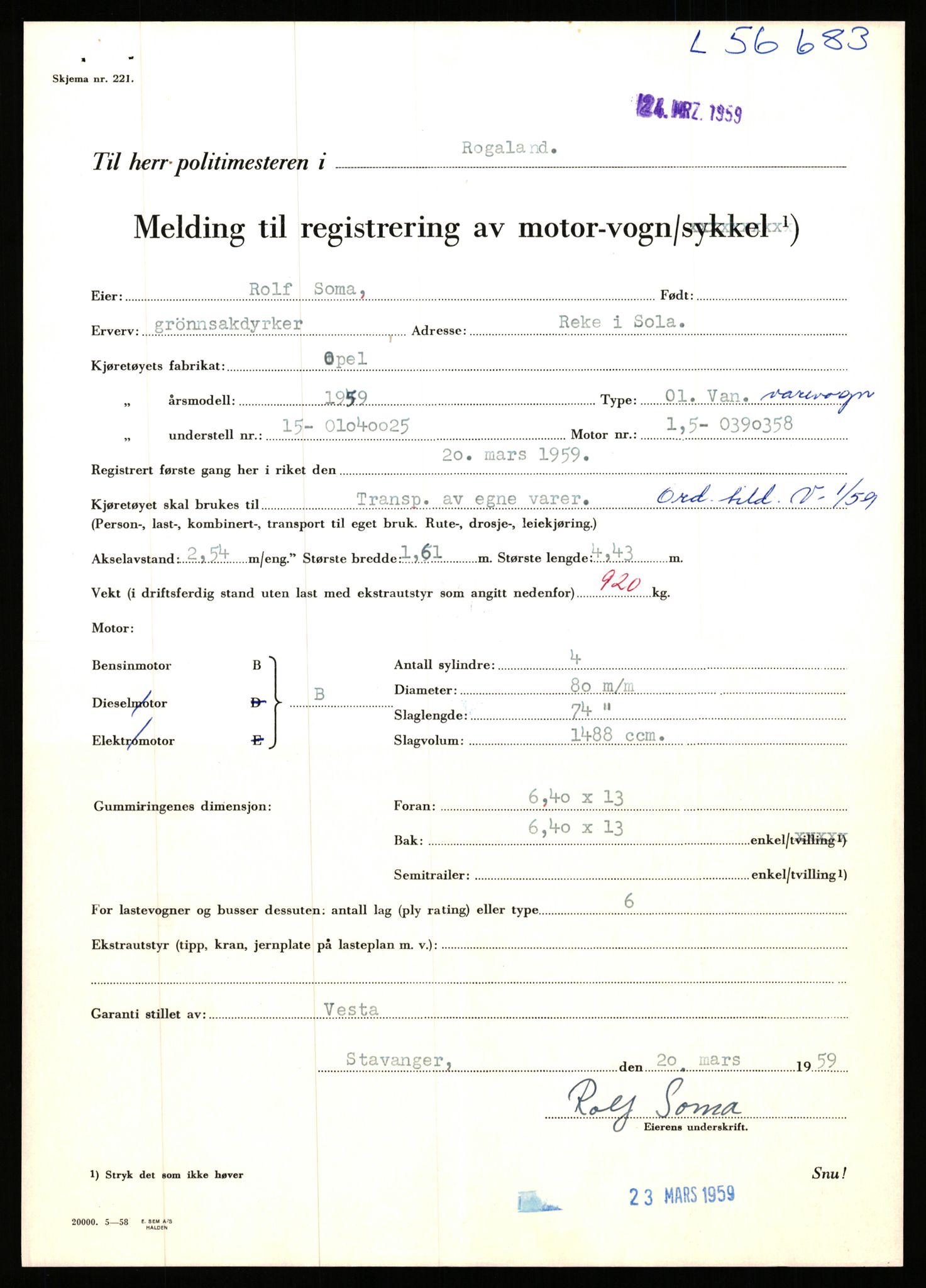 Stavanger trafikkstasjon, AV/SAST-A-101942/0/F/L0056: L-56500 - L-57199, 1930-1971, s. 564