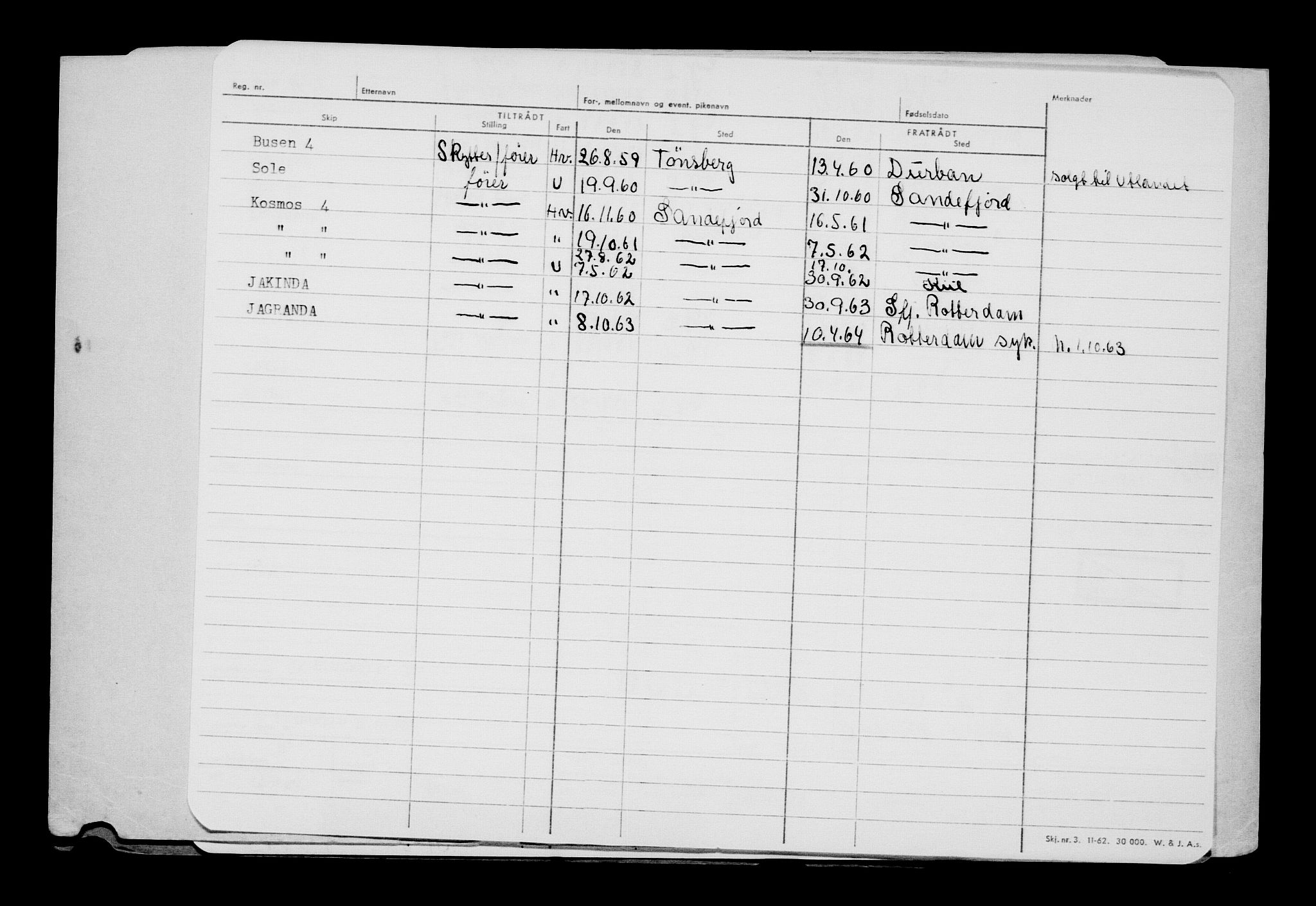 Direktoratet for sjømenn, AV/RA-S-3545/G/Gb/L0056: Hovedkort, 1904, s. 788